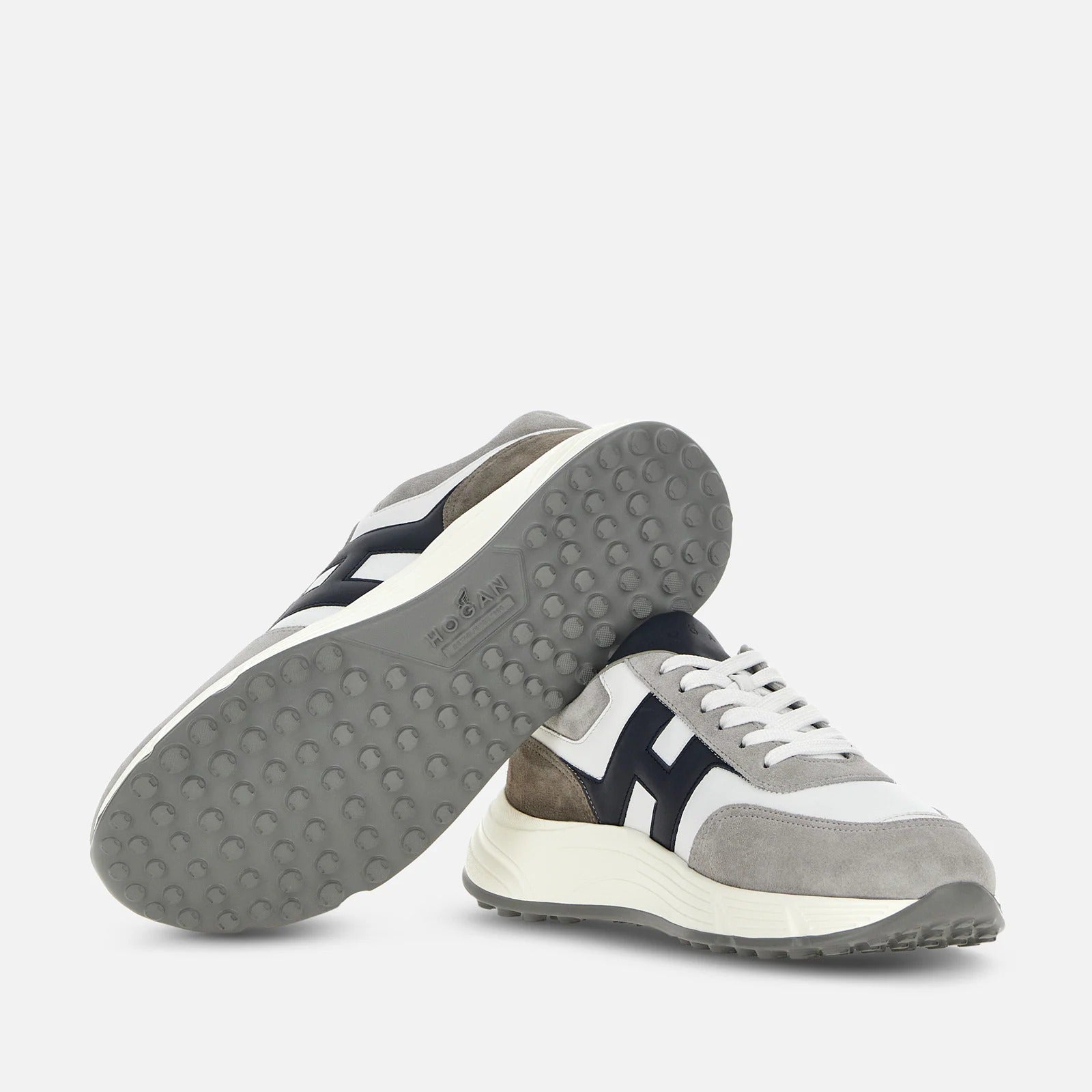 HOGAN Sneaker Uomo HYPERLIGHT-Grigio Blu Bianco