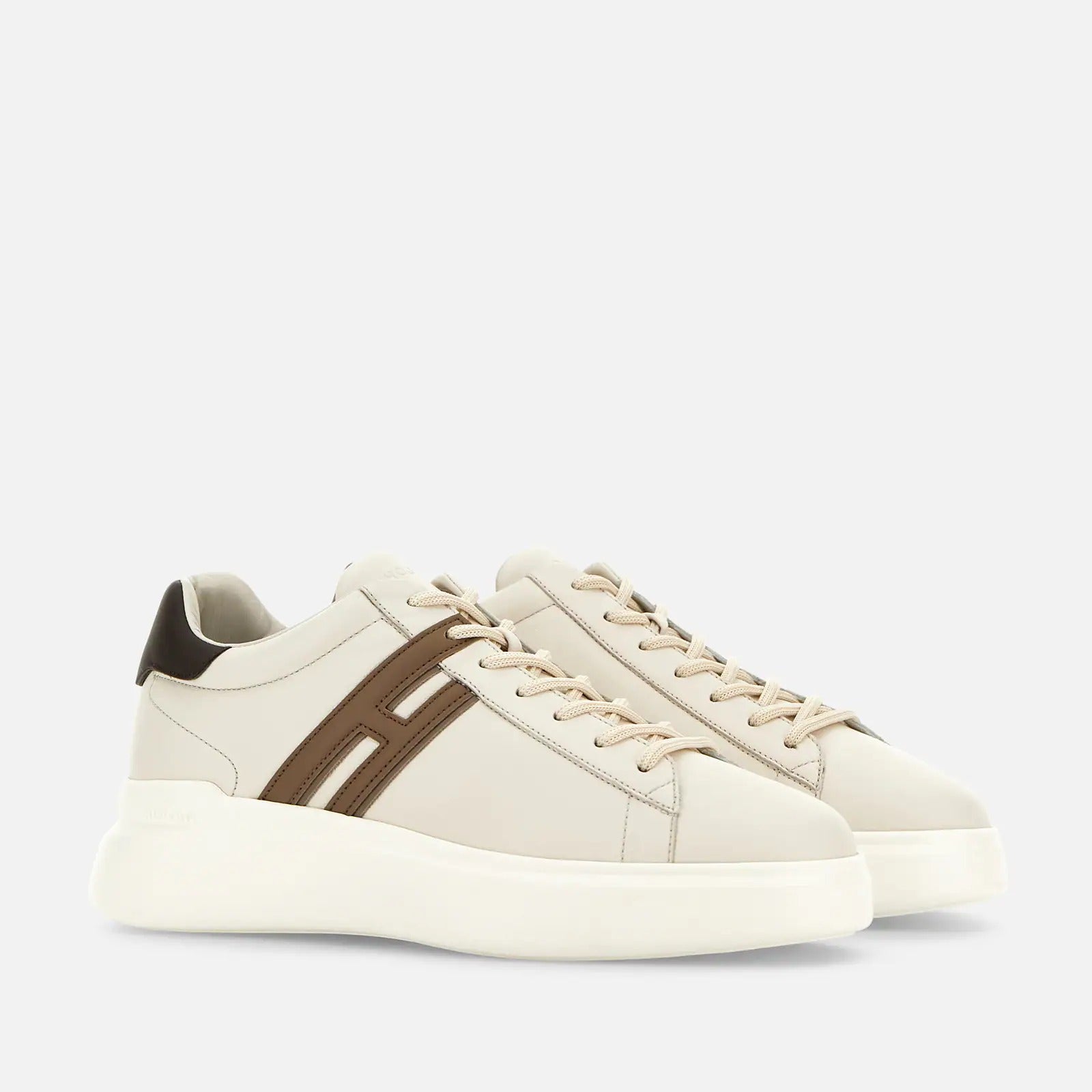 HOGAN Sneaker Uomo H580-Avorio Marrone