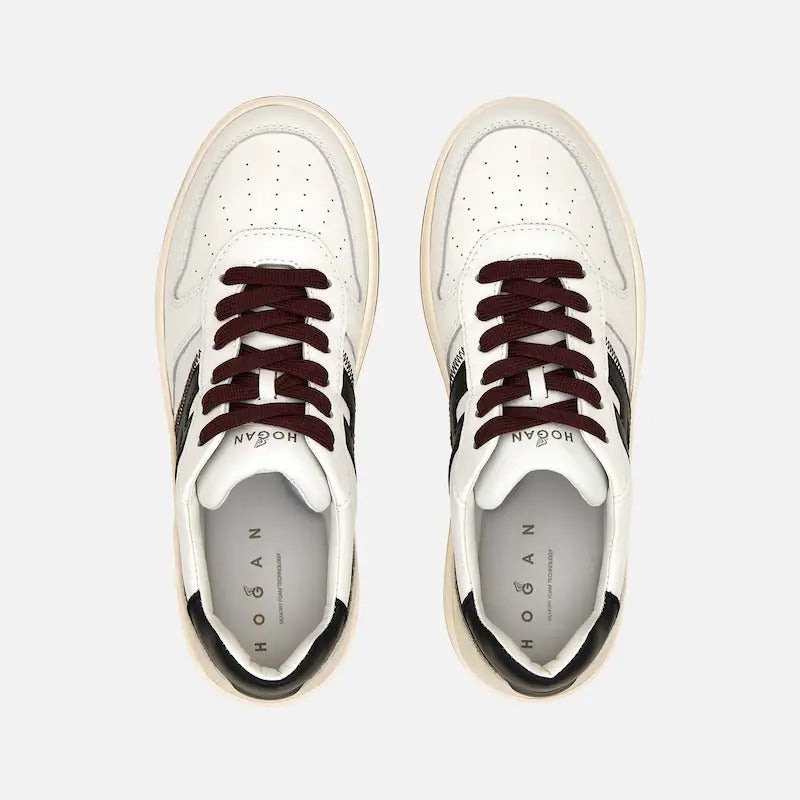 HOGAN Sneaker Uomo H630-Bianco Nero