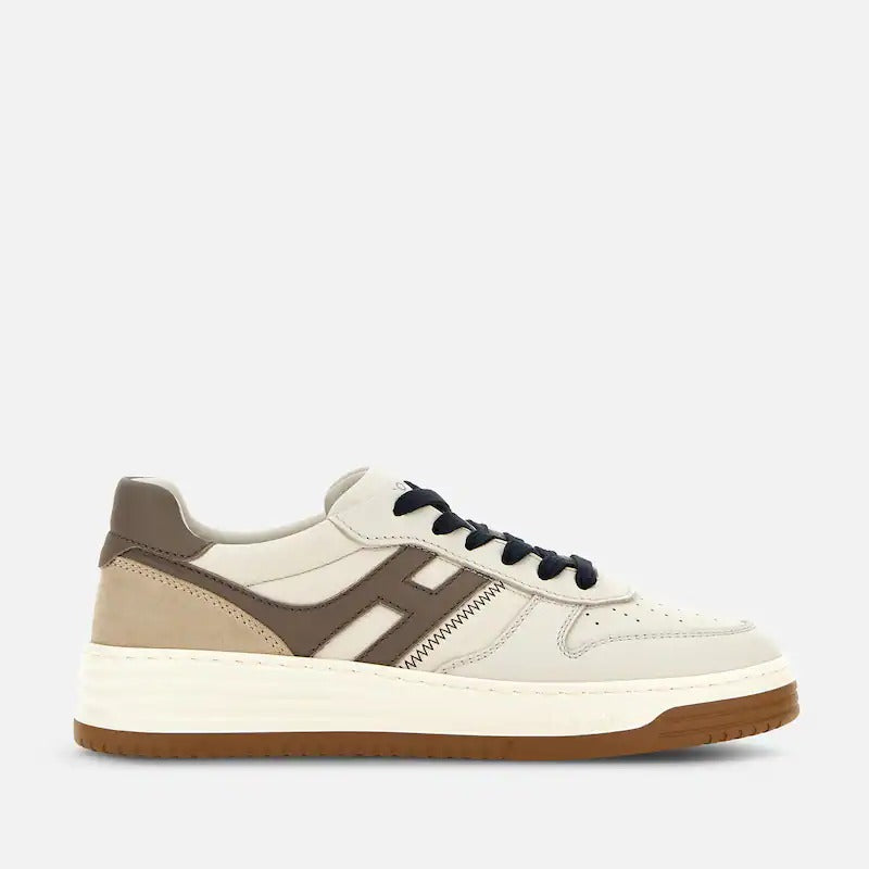 HOGAN Sneaker Uomo H630-Avorio Marrone