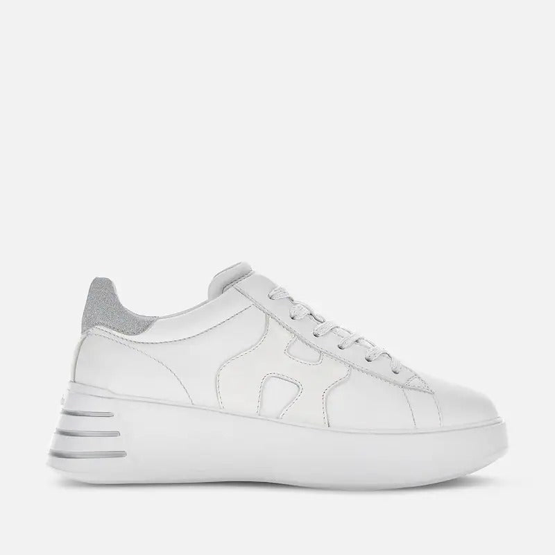 HOGAN Sneaker Donna Rebel-Bianco Argento