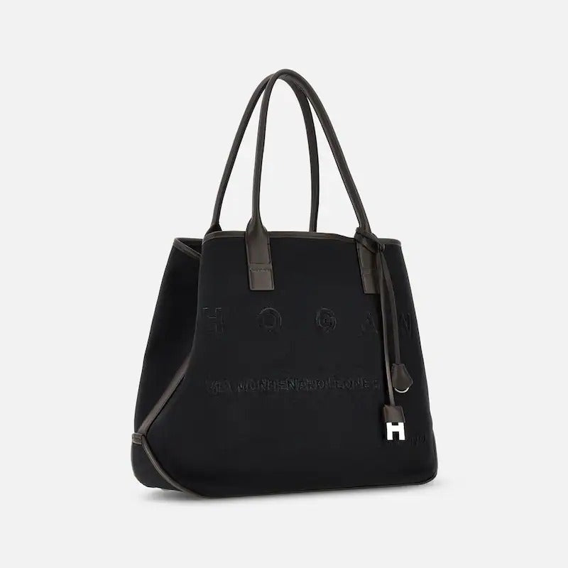 HOGAN Borsa Shopping Script Media-Nero