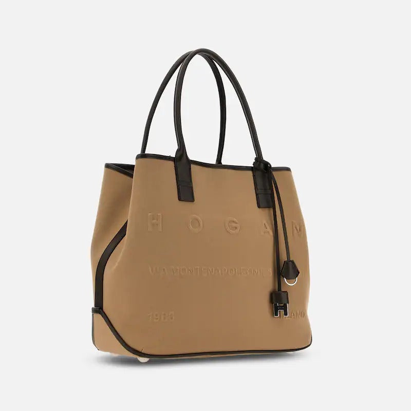 HOGAN Borsa Shopping Script Media-Marrone