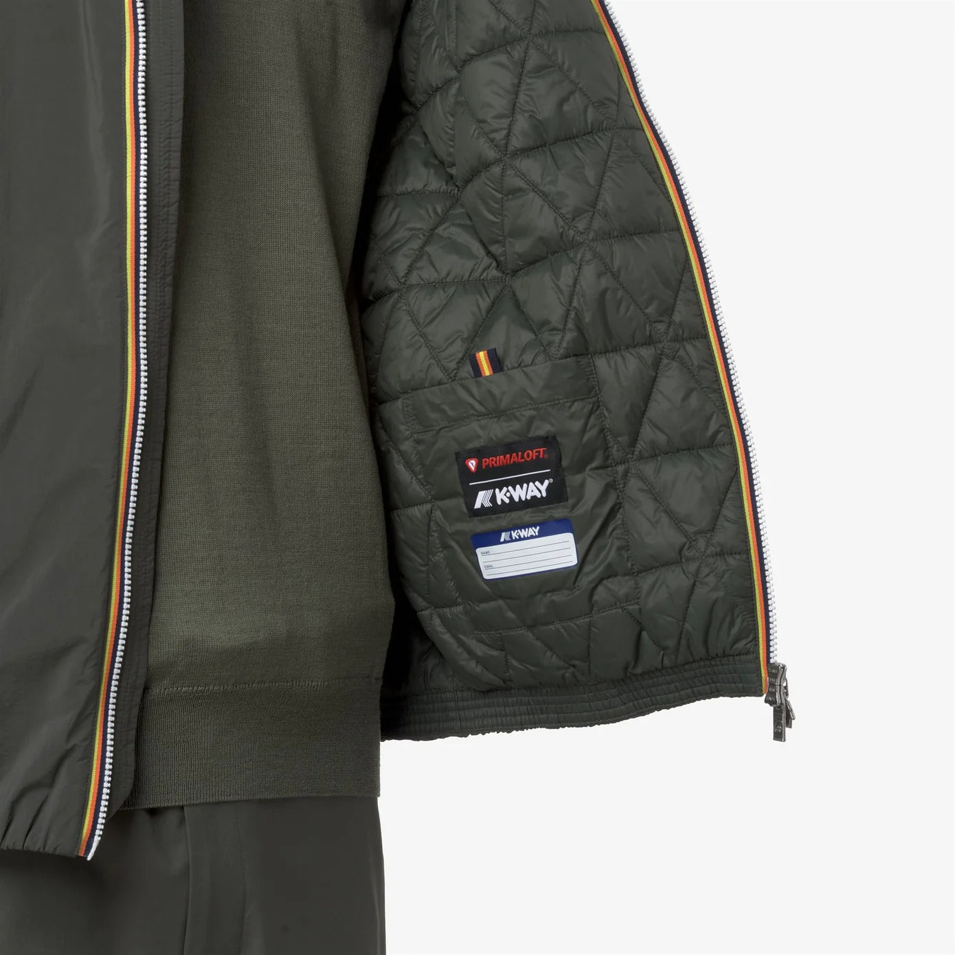 K-WAY Giubbino Uomo Jack Plain Warm-Green Blackish