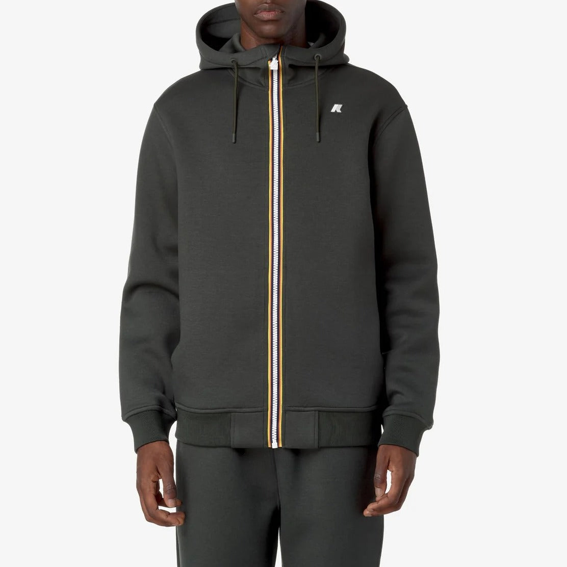 K-WAY Felpa Uomo Rainer Spacer-Green Blackish