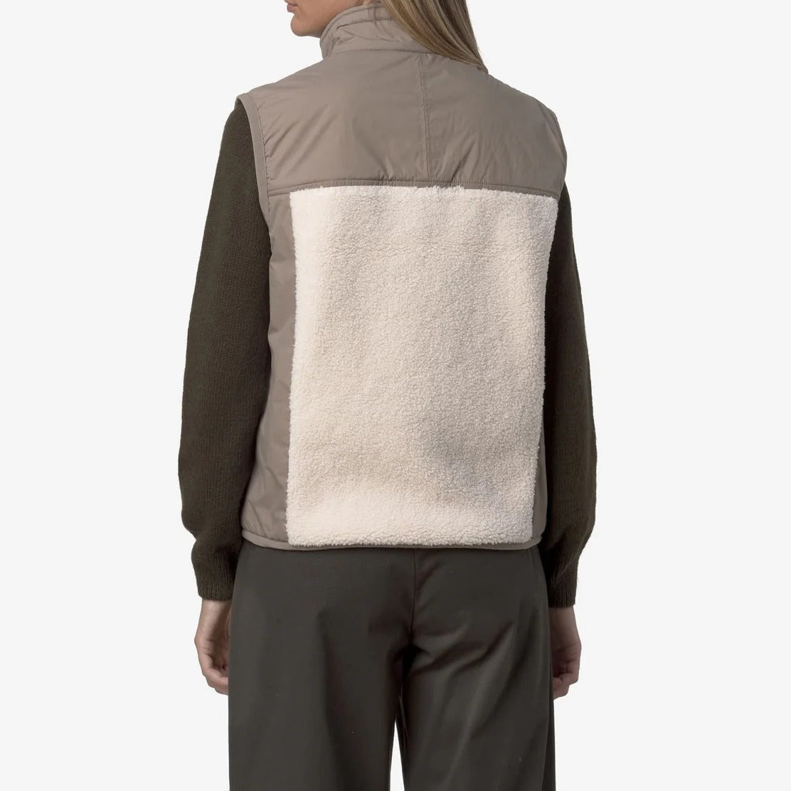 K-WAY Giubbino Uomo Jack Sherpa Polar Reversible-Blue Depth