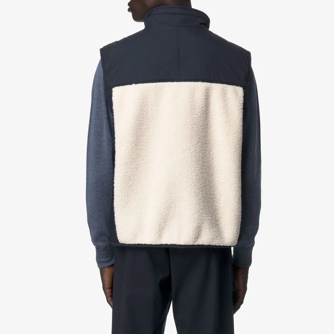 K-WAY Smanicato Uomo Vital 4.0 Orsetto-Blue Depth Ecru