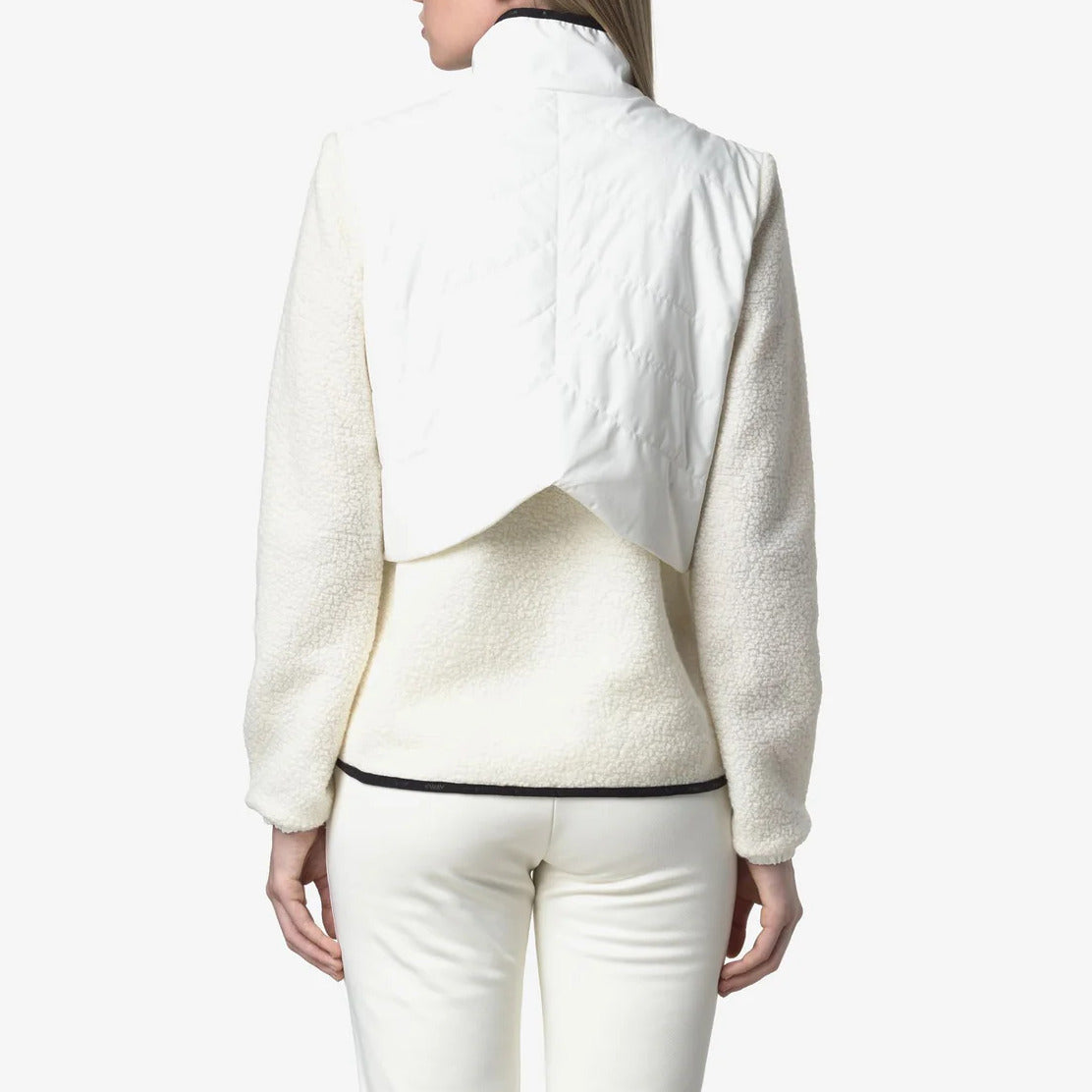 K-WAY Giubbino Donna LUBERON W POLAR-White Gardenia
