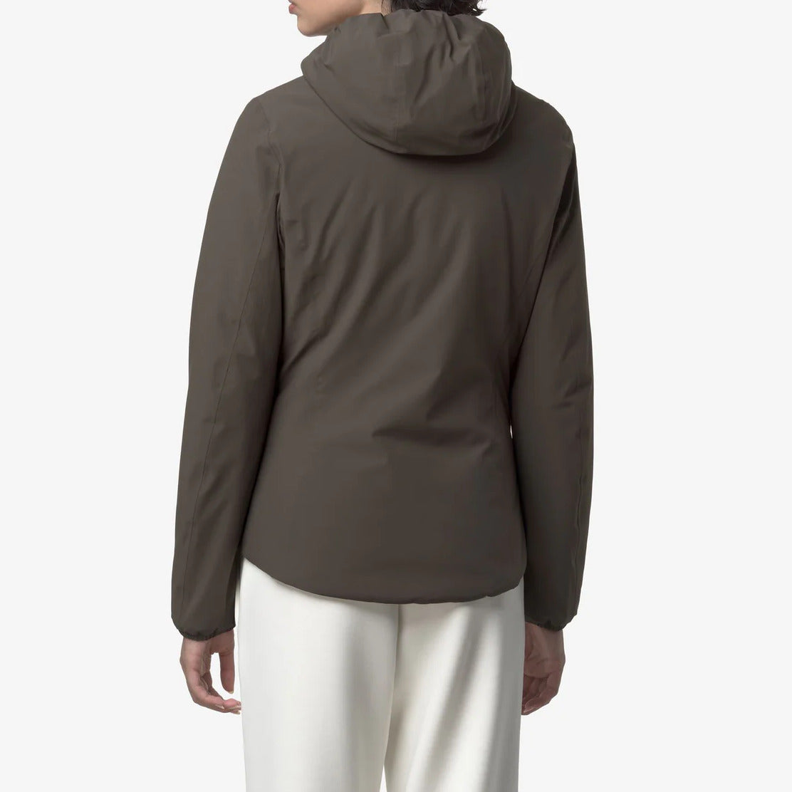 K-WAY Giubbino Donna Lily St Warm Reversible-Black Olive/Green Oak