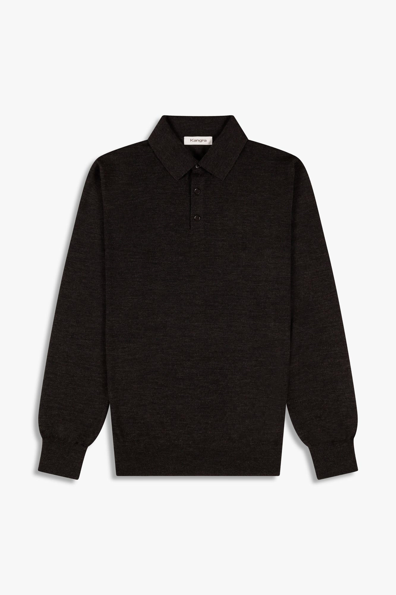 KANGRA Polo Uomo Lana Merino-Ebano