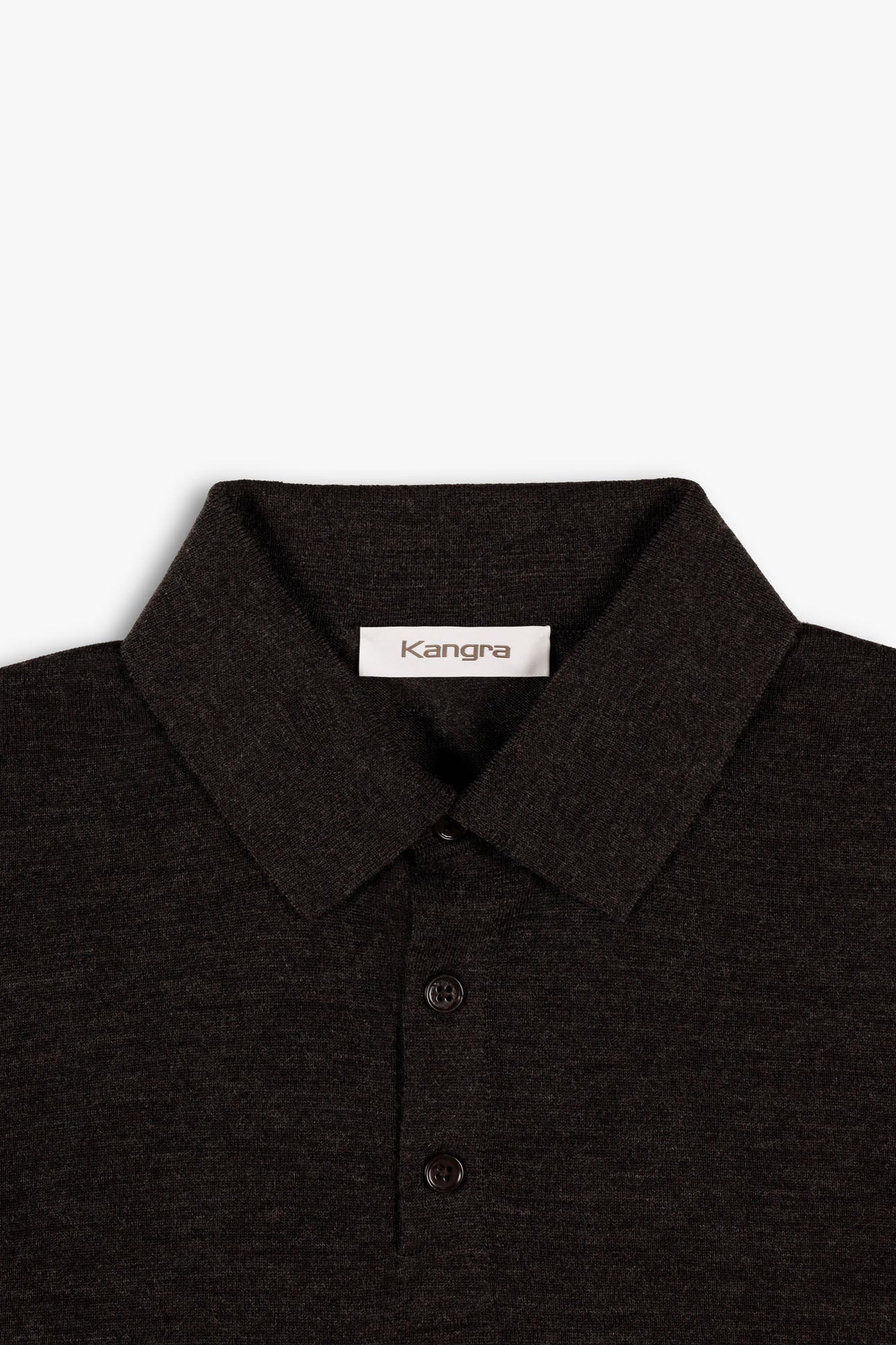 KANGRA Polo Uomo Lana Merino-Ebano