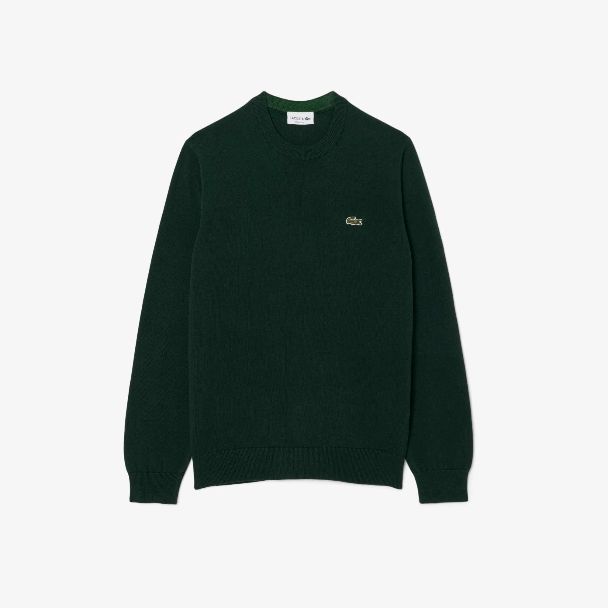LACOSTE Pullover Uomo Cotone-Verde Sinople
