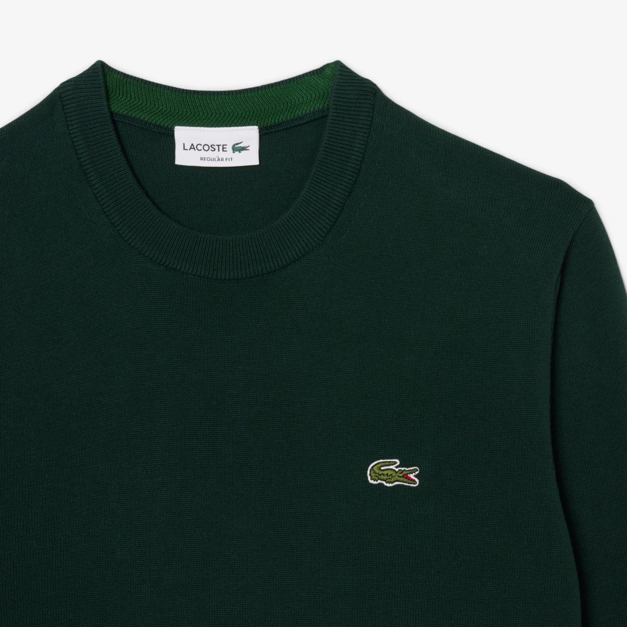 LACOSTE Pullover Uomo Cotone-Verde Sinople