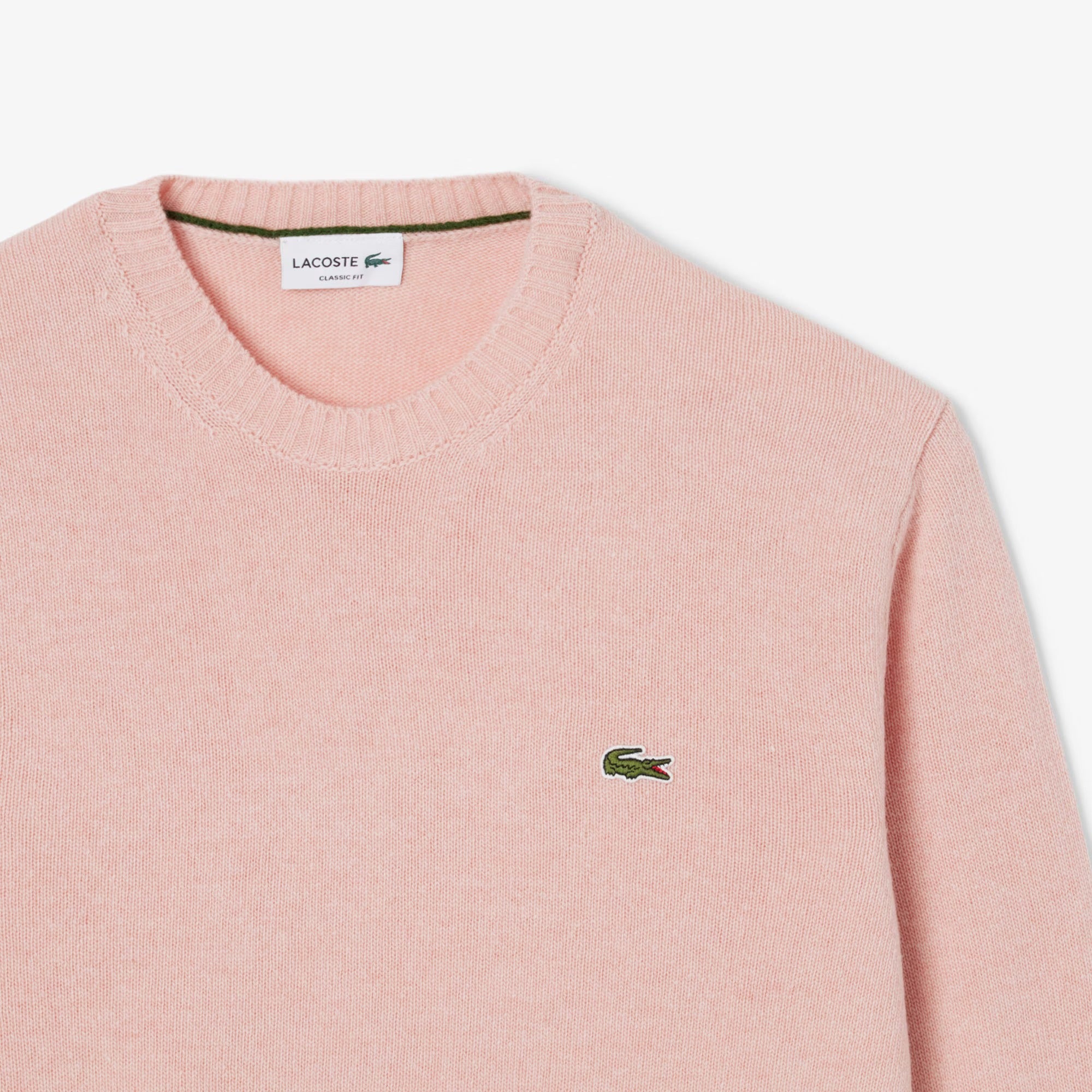 LACOSTE Pullover Uomo Lana Cardata-Rosa