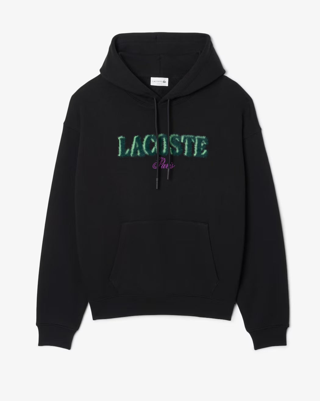 LACOSTE Felpa Uomo Cotone Logo-Nero