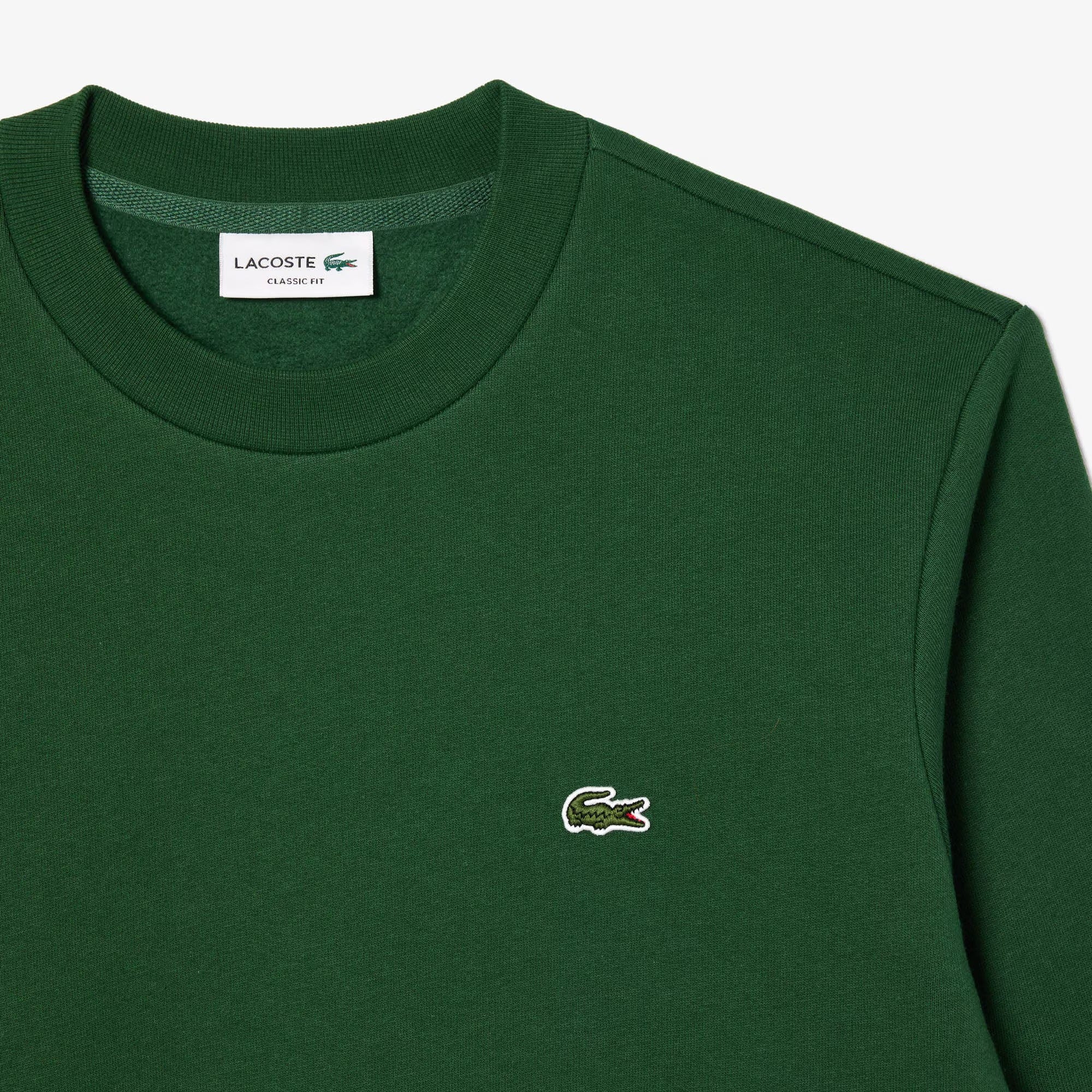 LACOSTE Felpa Uomo Misto Cotone-Verde