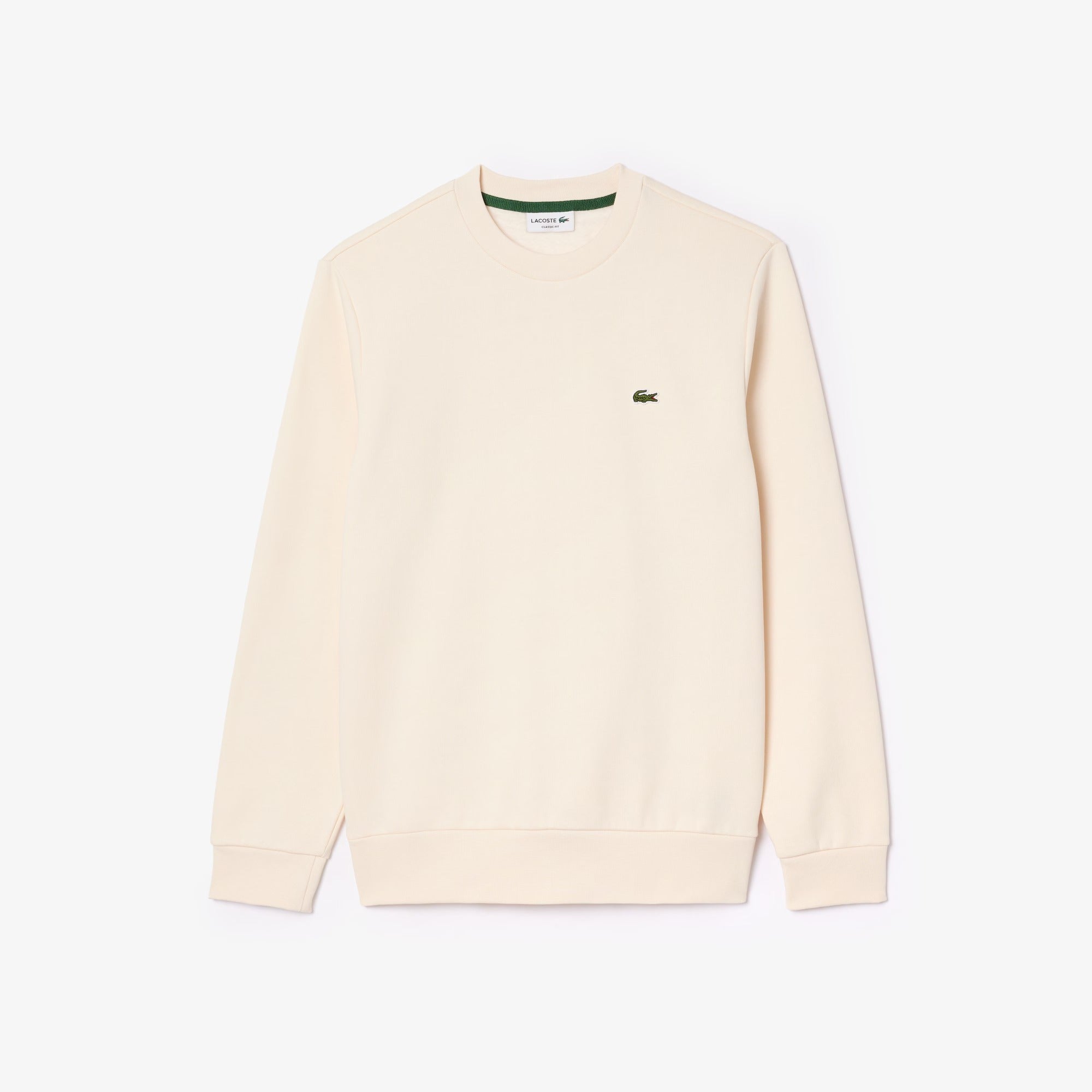 LACOSTE Felpa Uomo Misto Cotone-Bianco