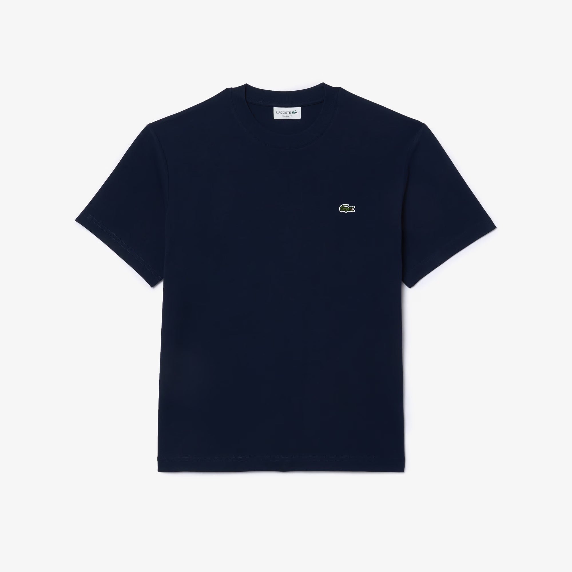 LACOSTE T-shirt Uomo Cotone-Blu Navy