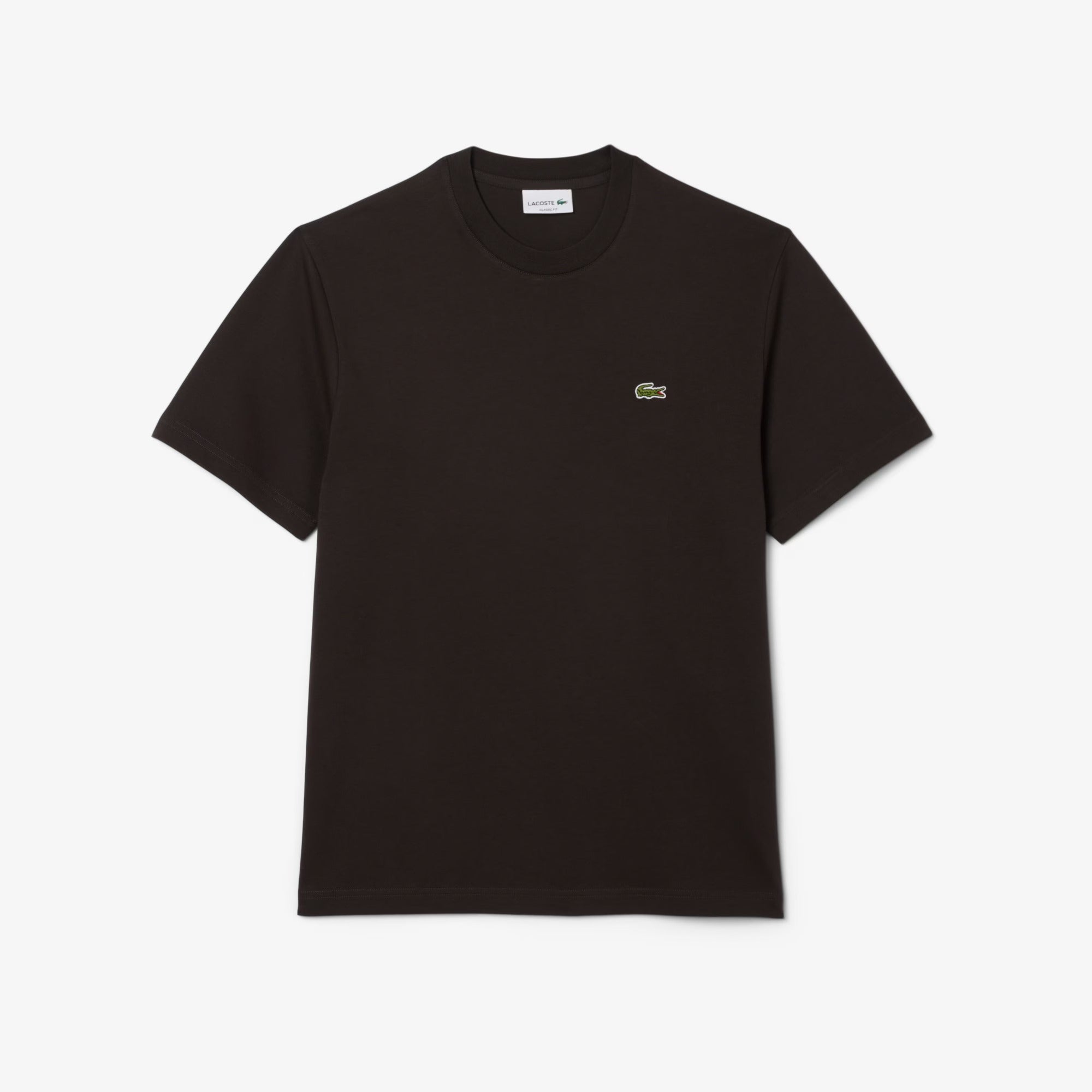 LACOSTE T-shirt Uomo Cotone-Marrone