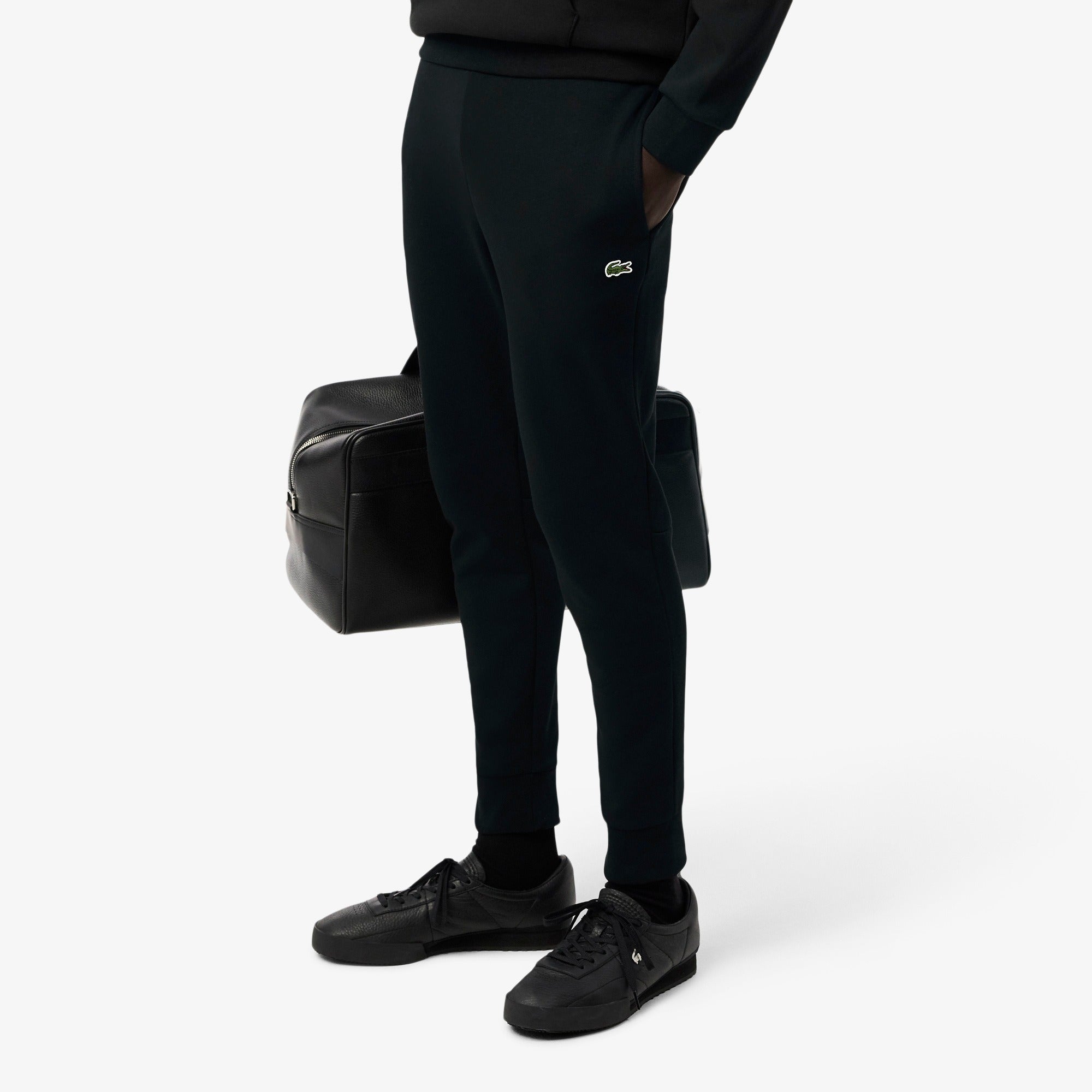 LACOSTE Pantalone tuta Uomo Slim Fit-Nero