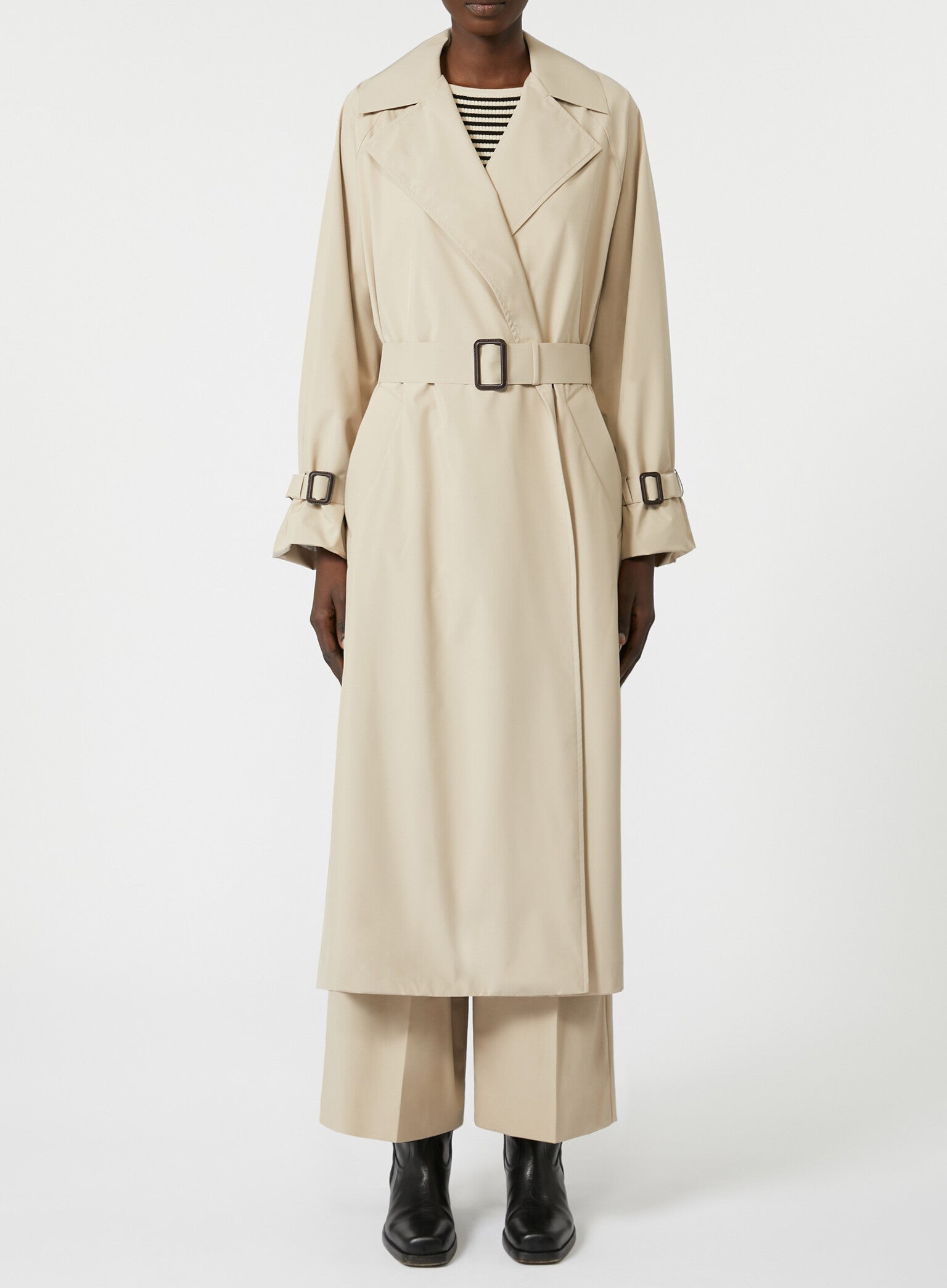 MAX MARA Trench Impermeabile Fatto-Beige