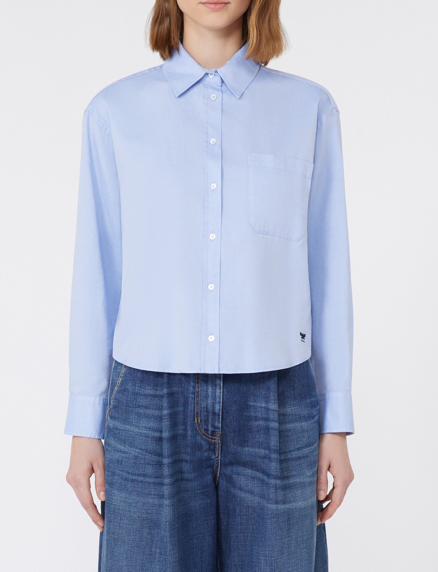 MAX MARA Camicia Oxford Nuoro-Azzurro