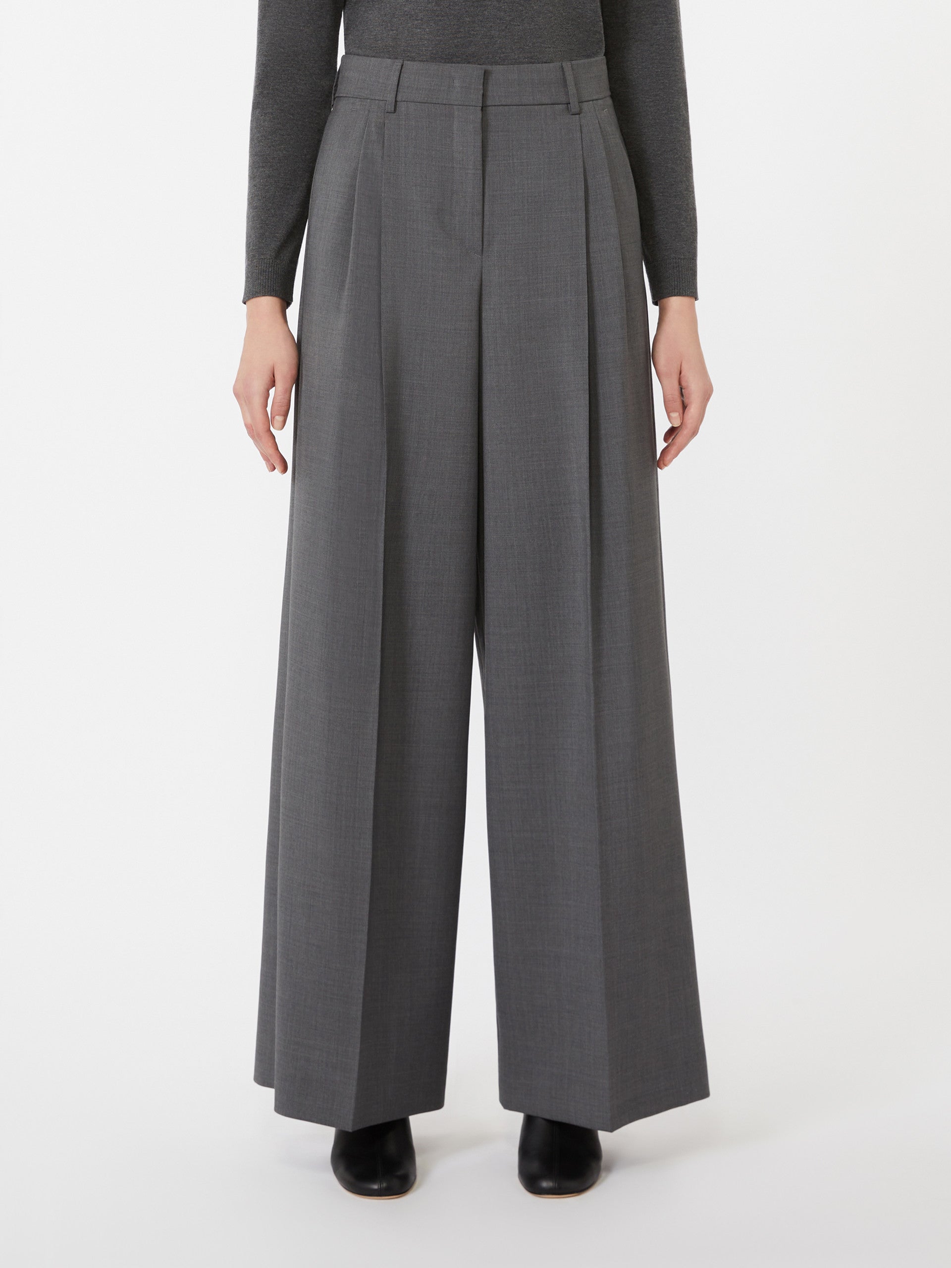MAX MARA Pantalone Adelfi Lana-Grigio Medio