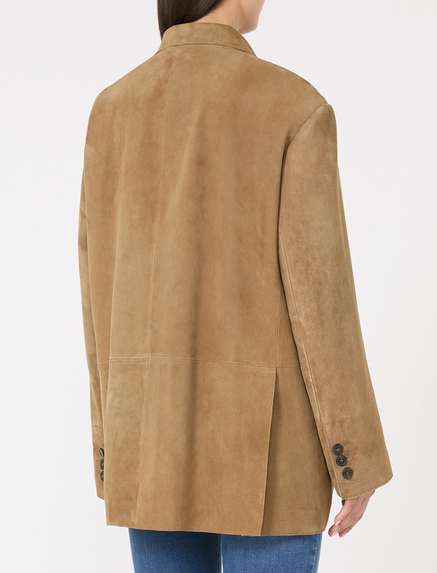 MAX MARA Giacca Rolanda Suede-Deserto