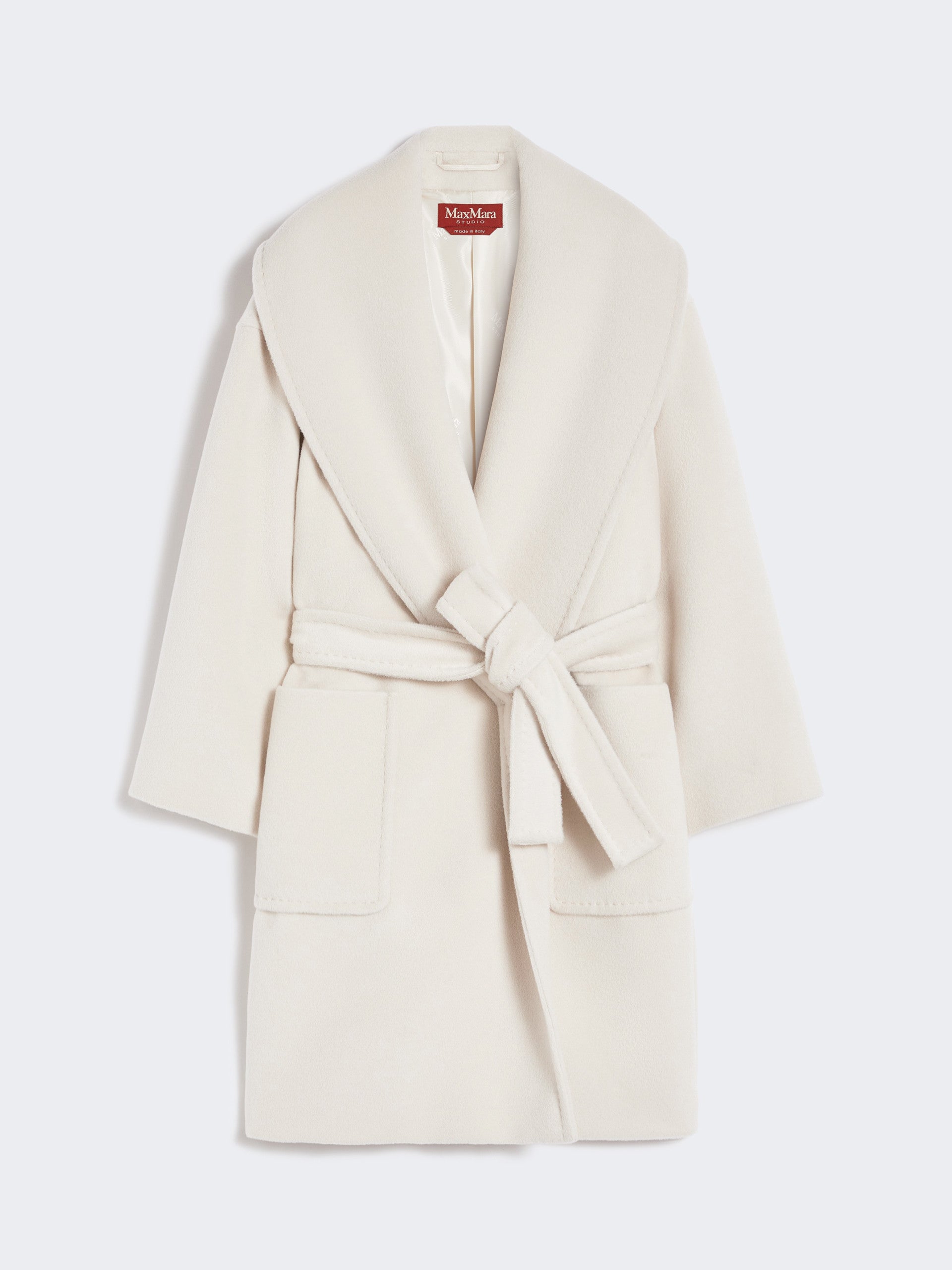 MAX MARA Cappotto Cloruro Alpaca Lana-Beige
