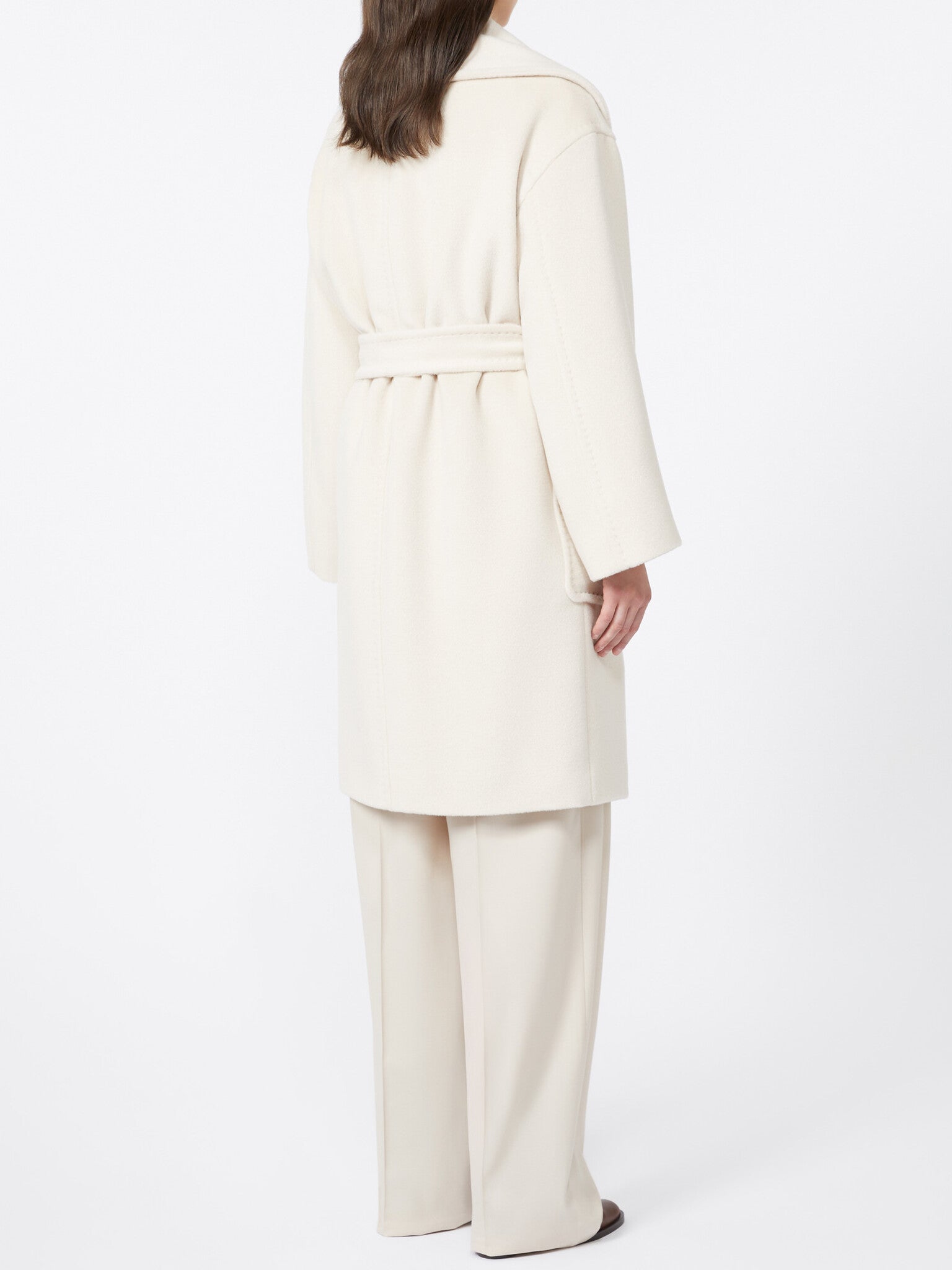MAX MARA Cappotto Cloruro Alpaca Lana-Beige