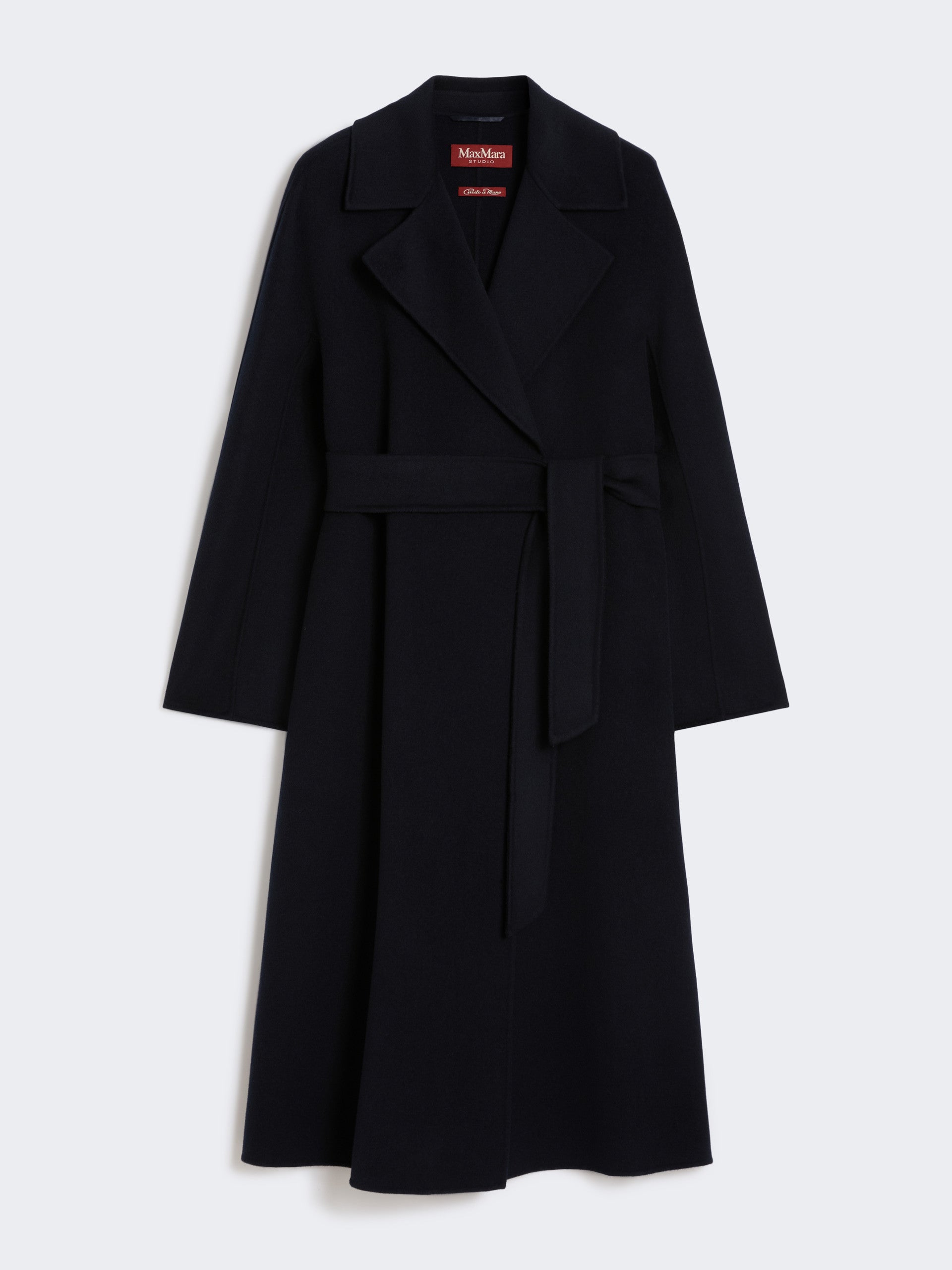 MAX MARA Cappotto Cles Lana Cashmere Seta-Blu
