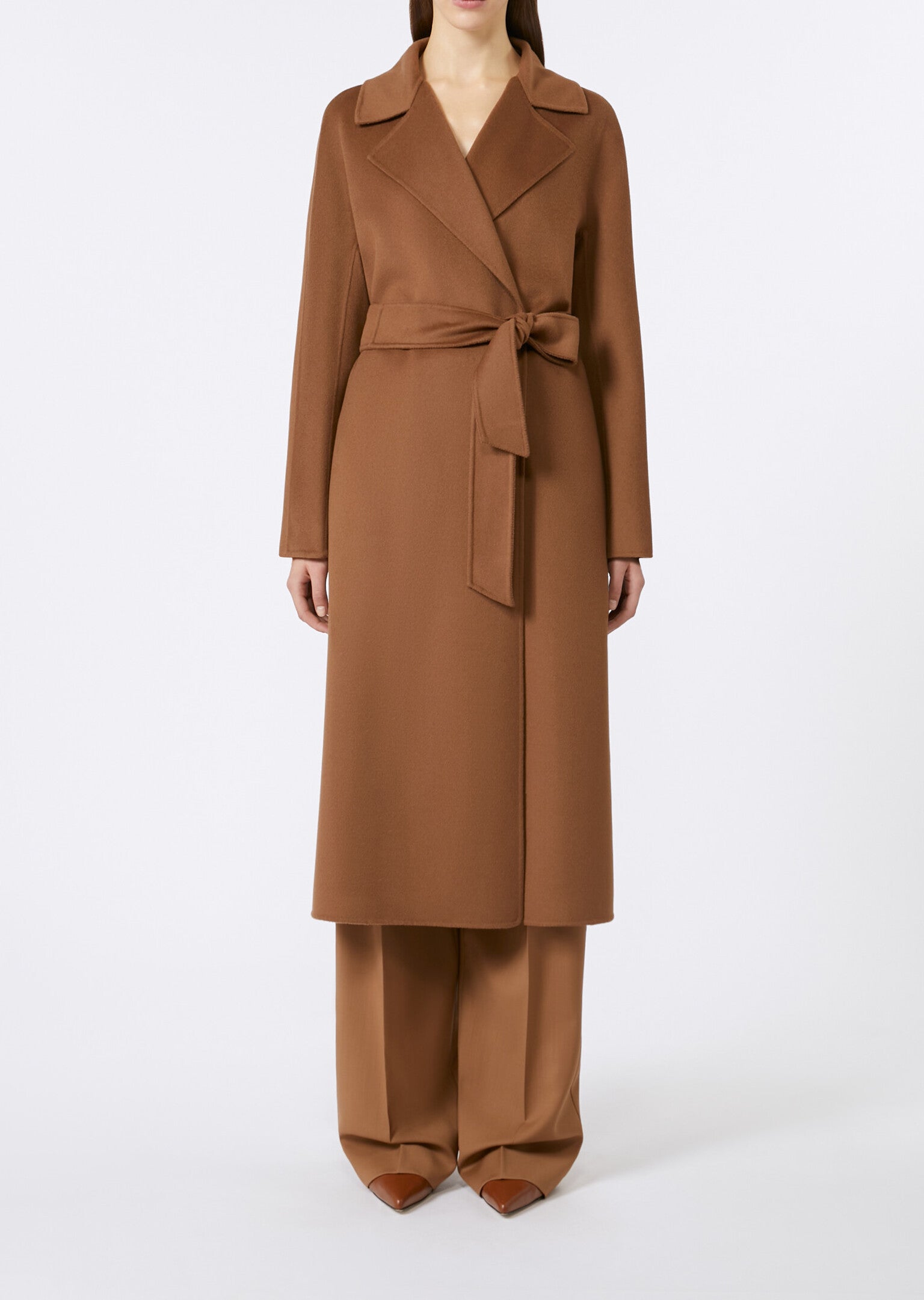 MAX MARA Cappotto Cles Lana Cashmere Seta-Nocciola