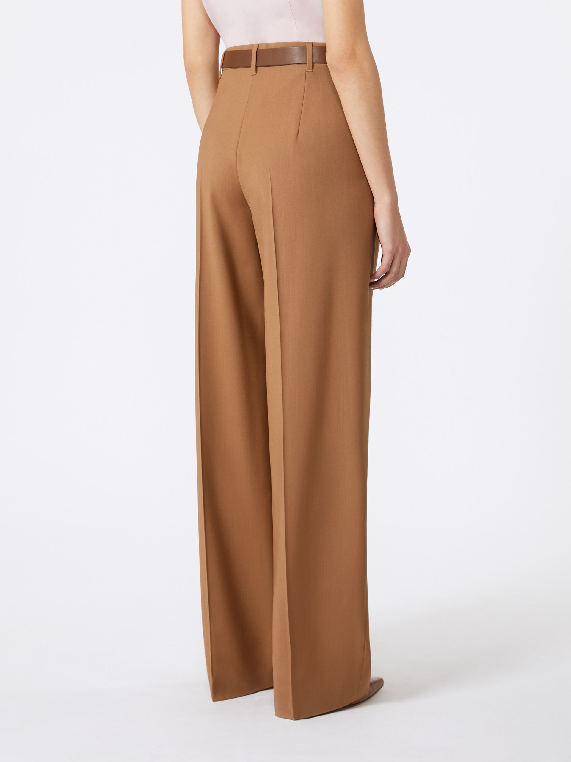 MAX MARA Pantalone Bergamo Cintura-Nocciola