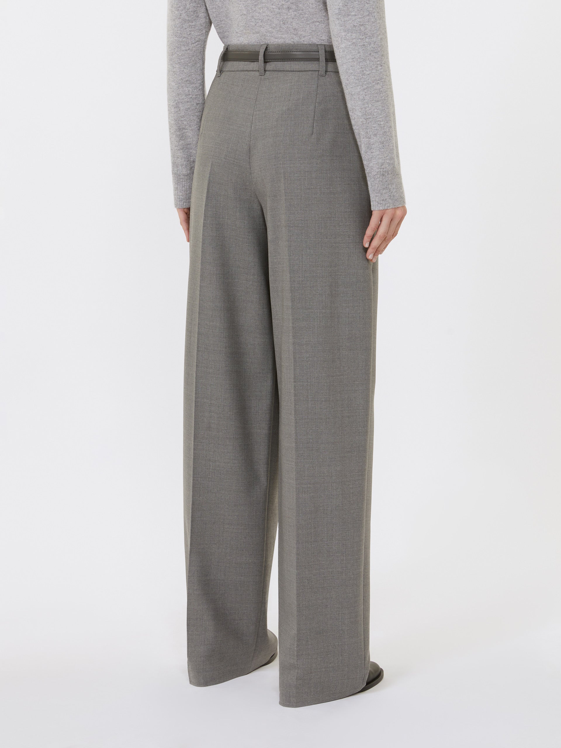 MAX MARA Pantalone Entrata Cintura-Grigio Medio
