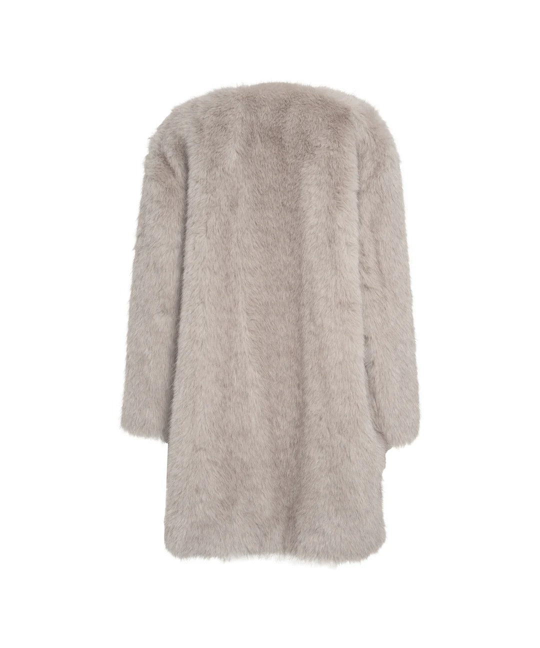 MAX MARA Cappotto Eros Ecopelliccia-Grigio