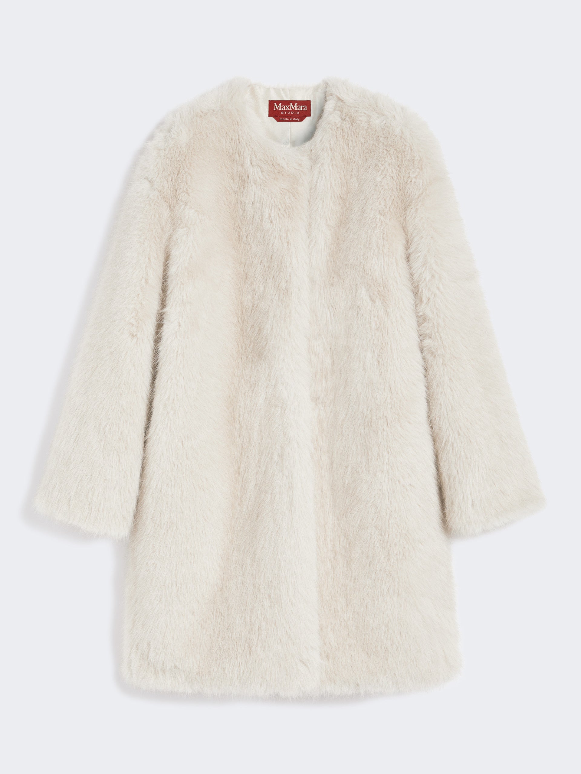 MAX MARA Cappotto Eros Ecopelliccia-Beige