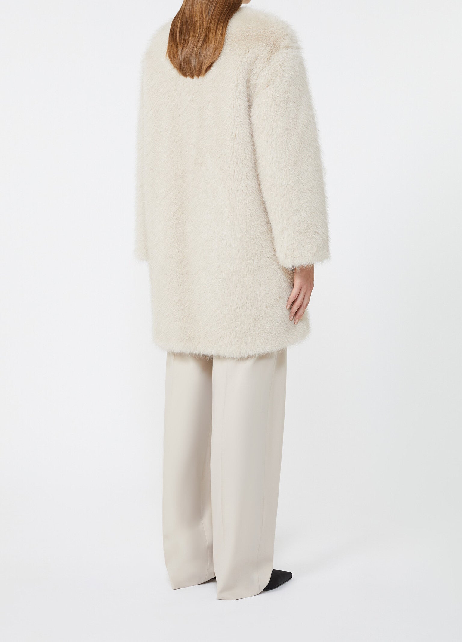 MAX MARA Cappotto Eros Ecopelliccia-Beige