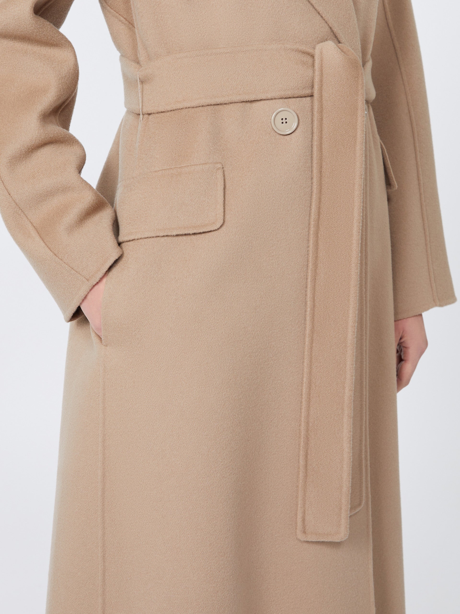 MAX MARA Cappotto Enzo Lana-Sabbia