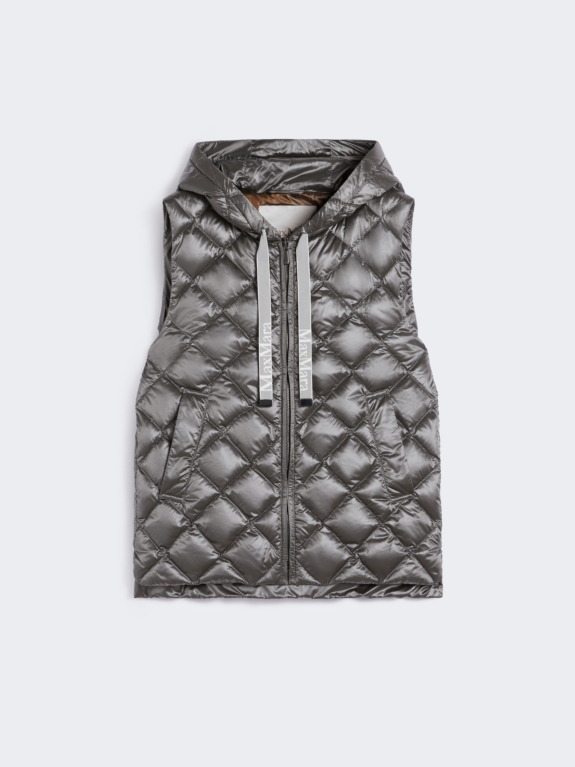 MAX MARA Gilet Imbottito Spacegi-Grigio Medio