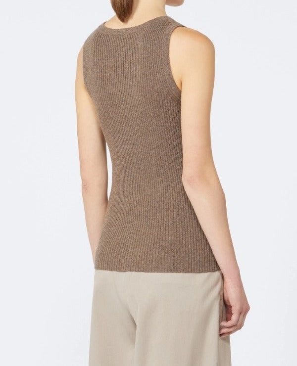 MAX MARA Canotta Cipro-Nocciola