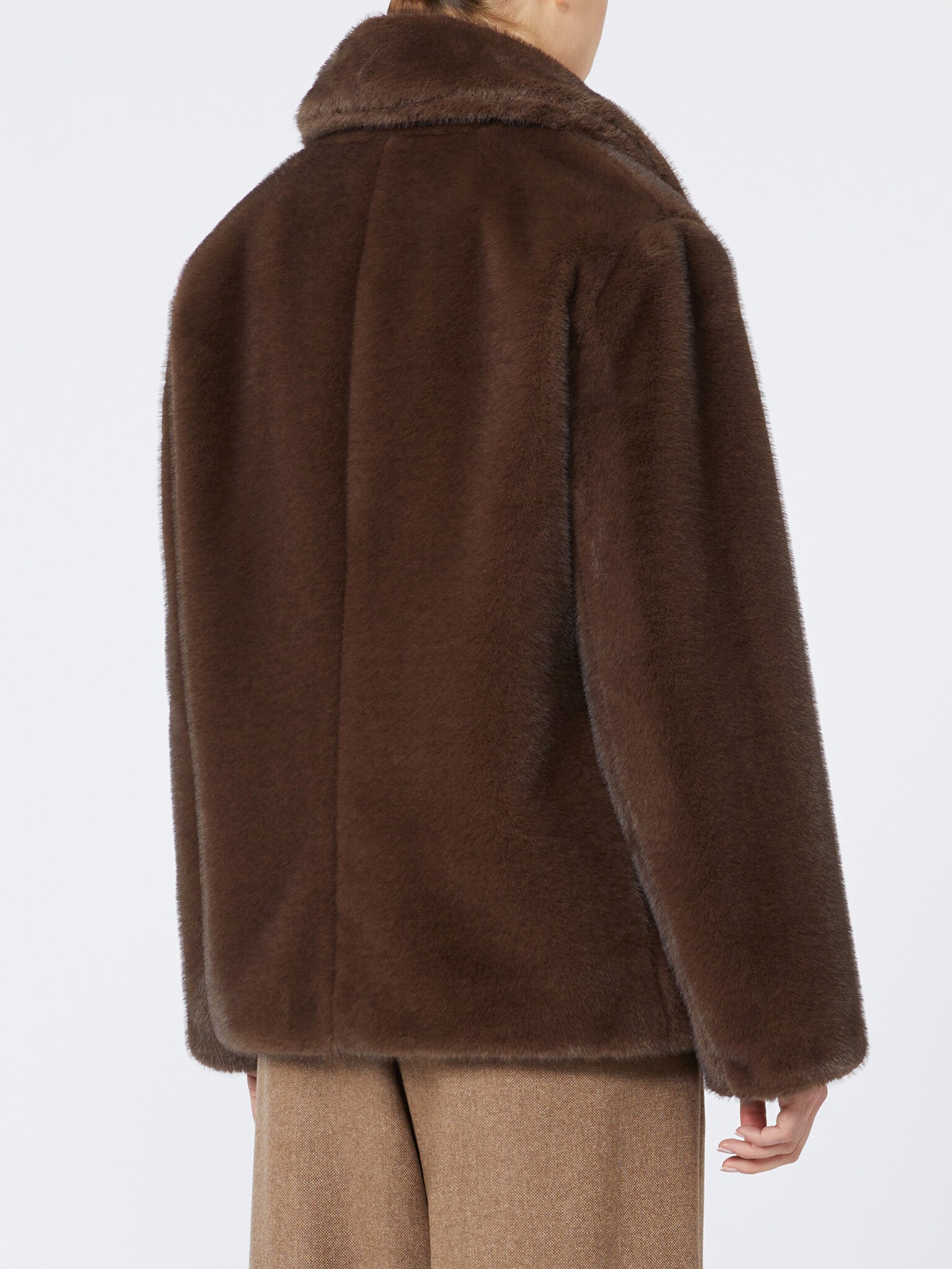 MAX MARA Giacca Laura Ecopelliccia-Marrone