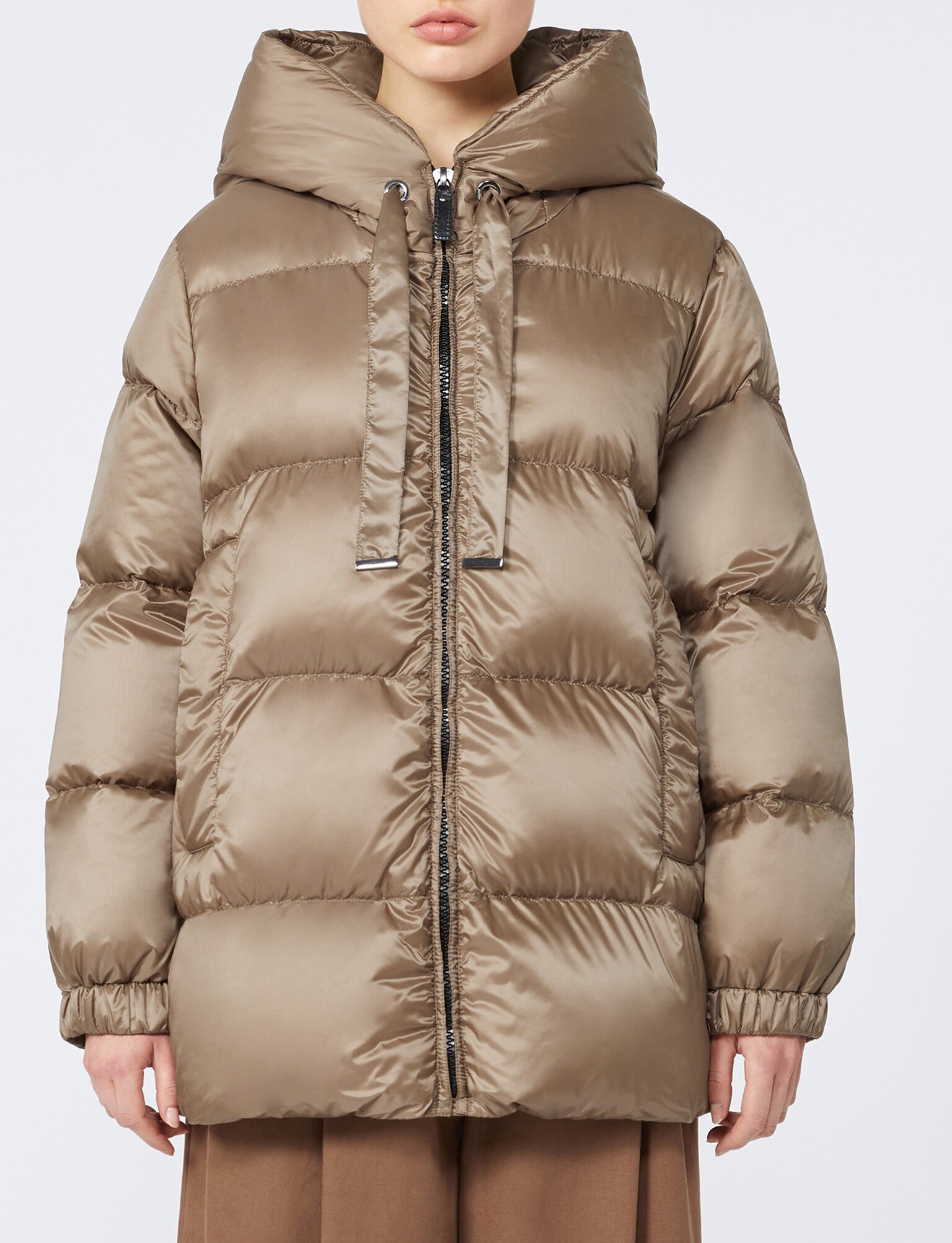 MAX MARA Piumino Corto Imbottito Seia-Marrone