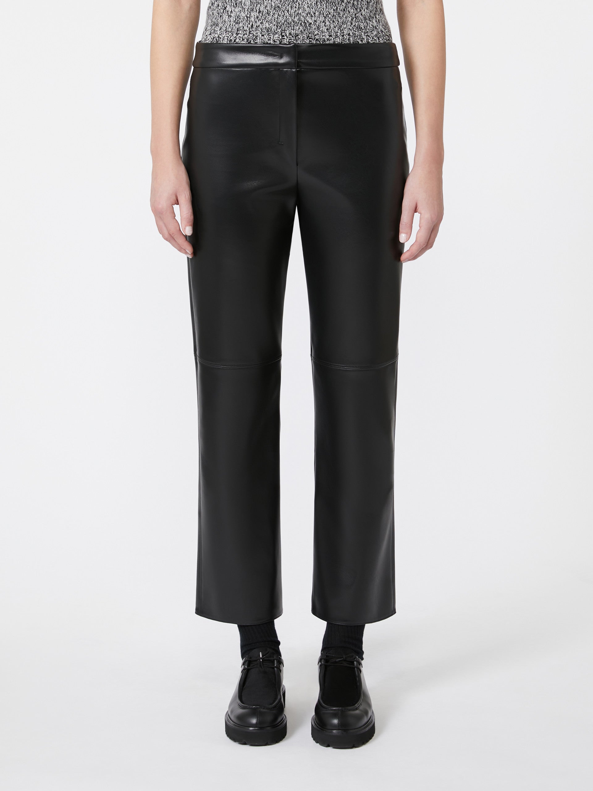MAX MARA Pantalone Sublime Spalmato-Nero