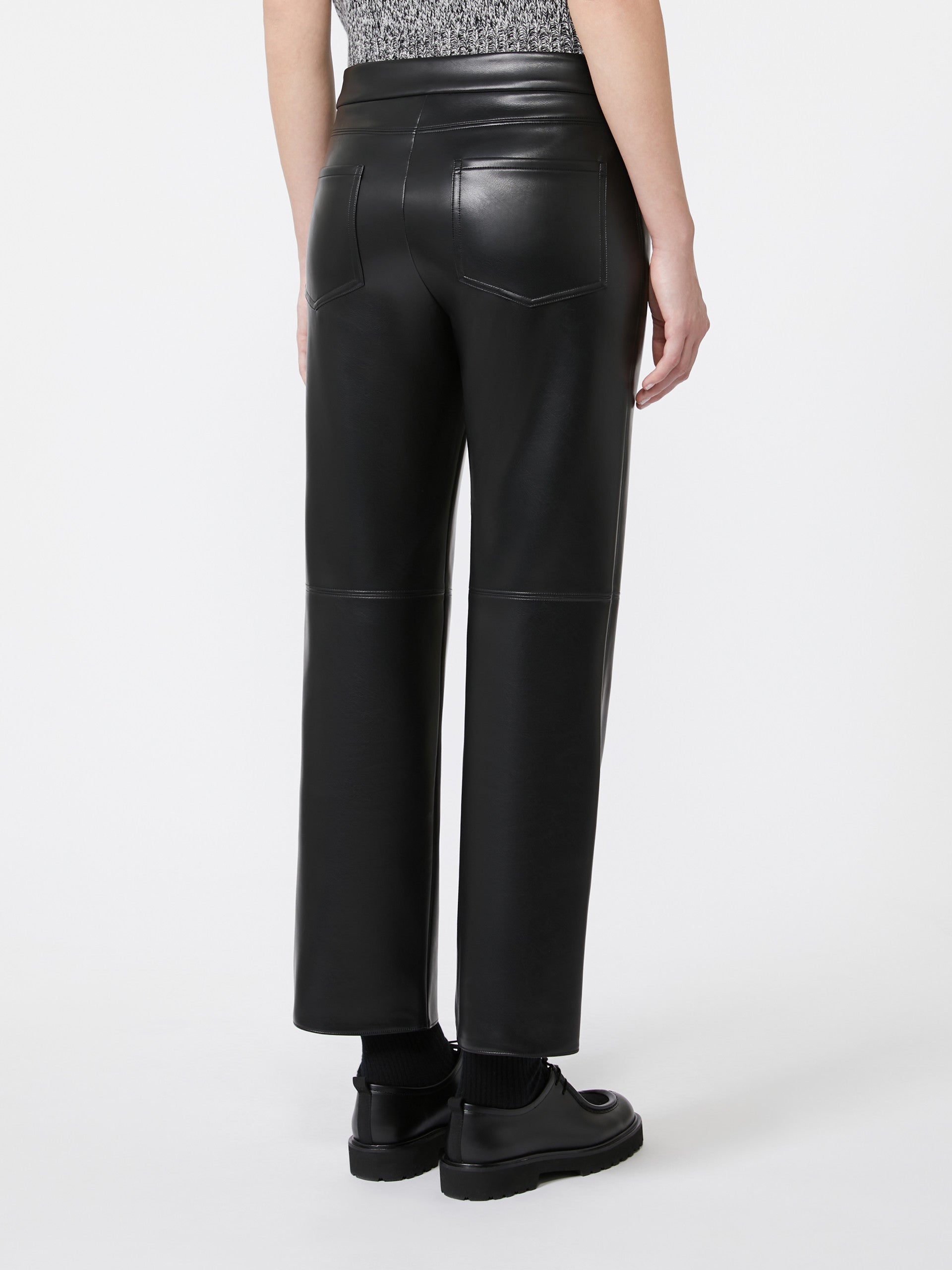 MAX MARA Pantalone Sublime Spalmato-Nero