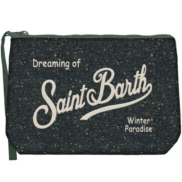 MC2 SAINT BARTH Pochette Aline Donegal-British Green