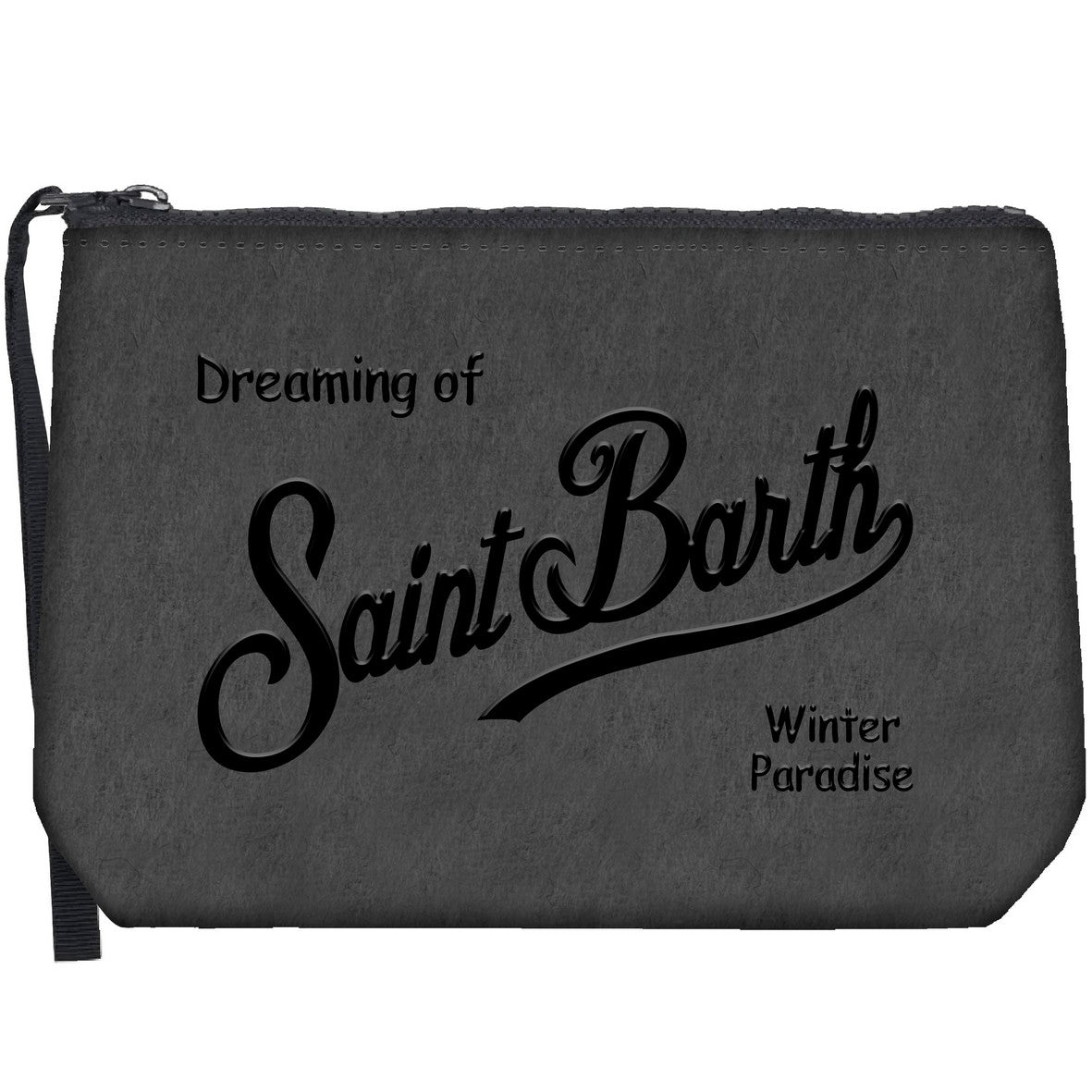 MC2 SAINT BARTH Pochette Aline Felt-Nero