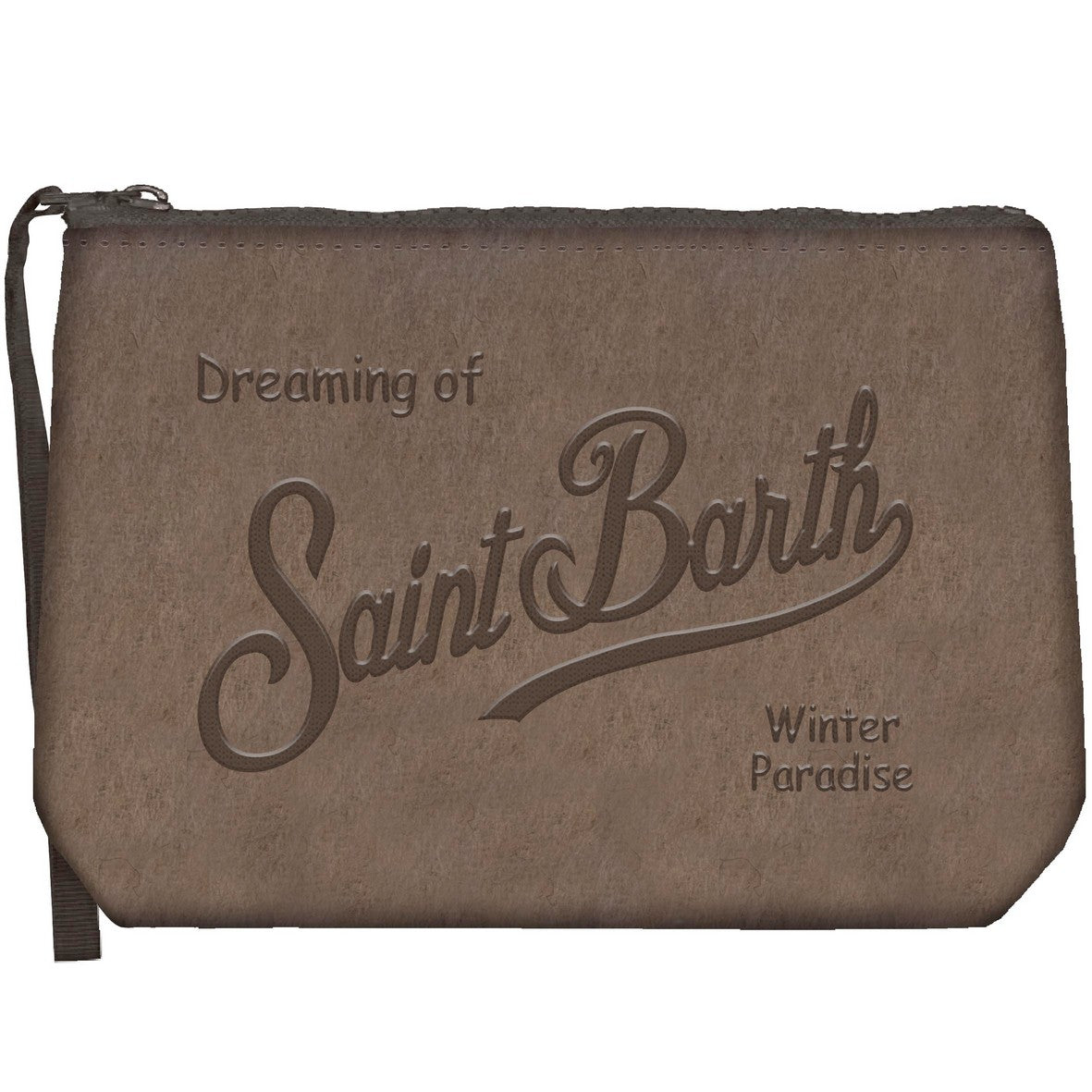 MC2 SAINT BARTH Pochette Aline Felt-Marrone