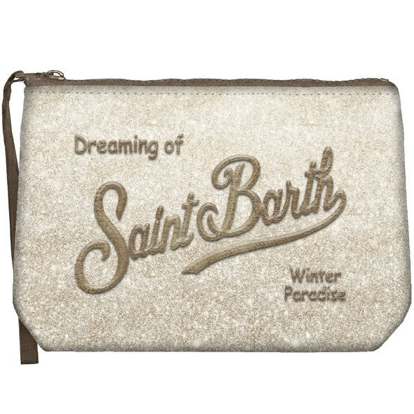 MC2 SAINT BARTH Pochette Aline Lurex-Beige