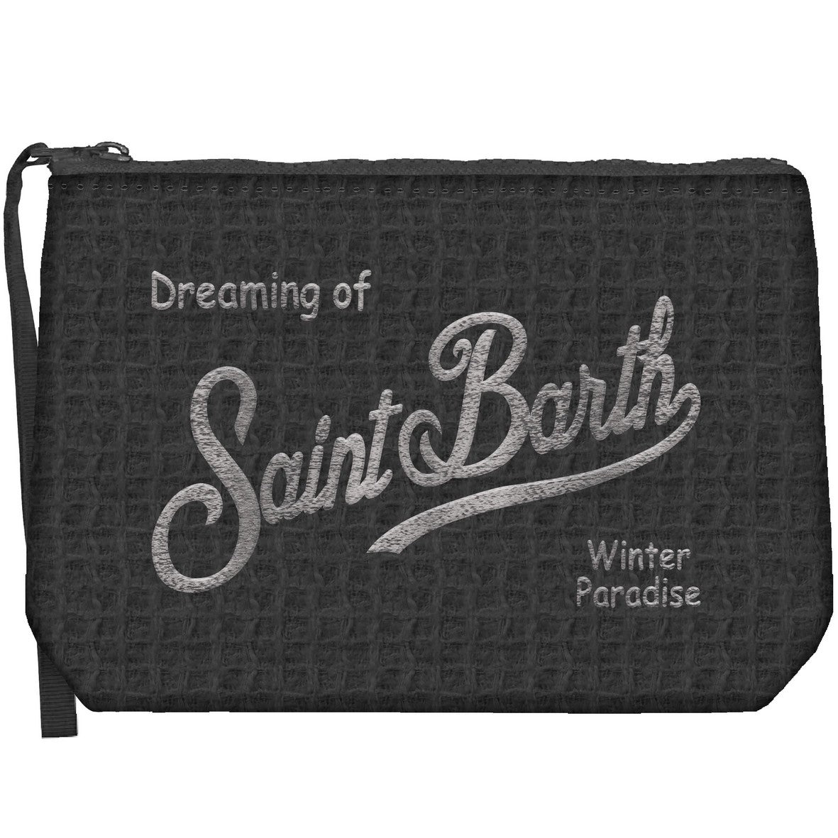 MC2 SAINT BARTH POCHETTE ALINE TWEED-Nero