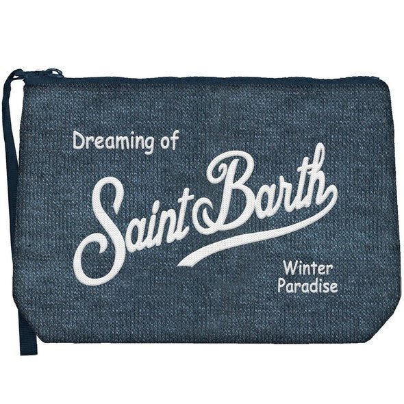 MC2 SAINT BARTH POCHETTE ALINE WOOL-Navy